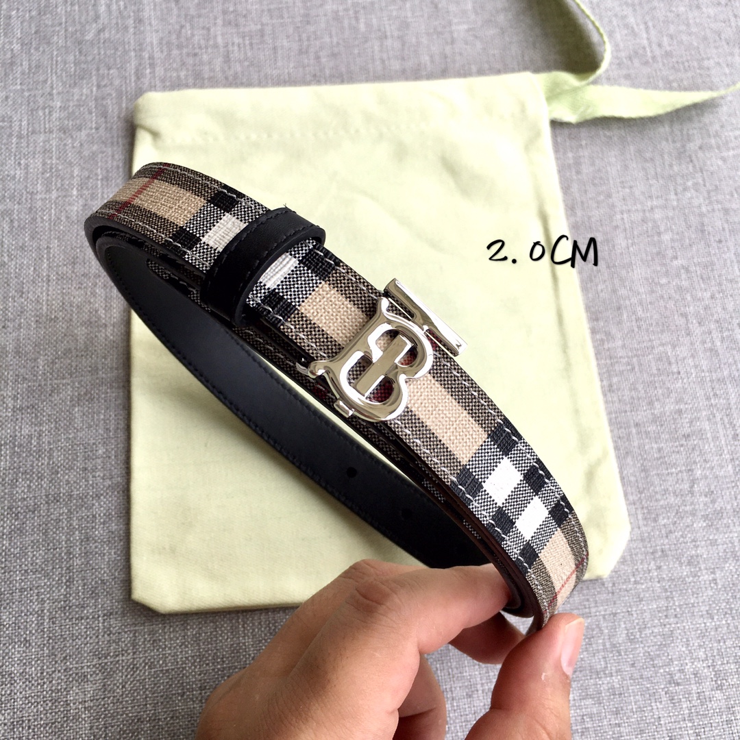 Burberry Women Leather Belt Width 2.0cm 034