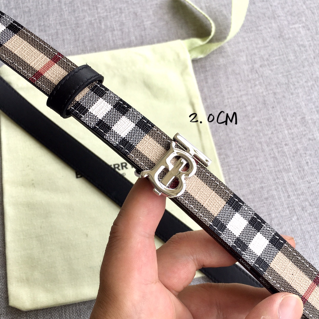 Burberry Women Leather Belt Width 2.0cm 034