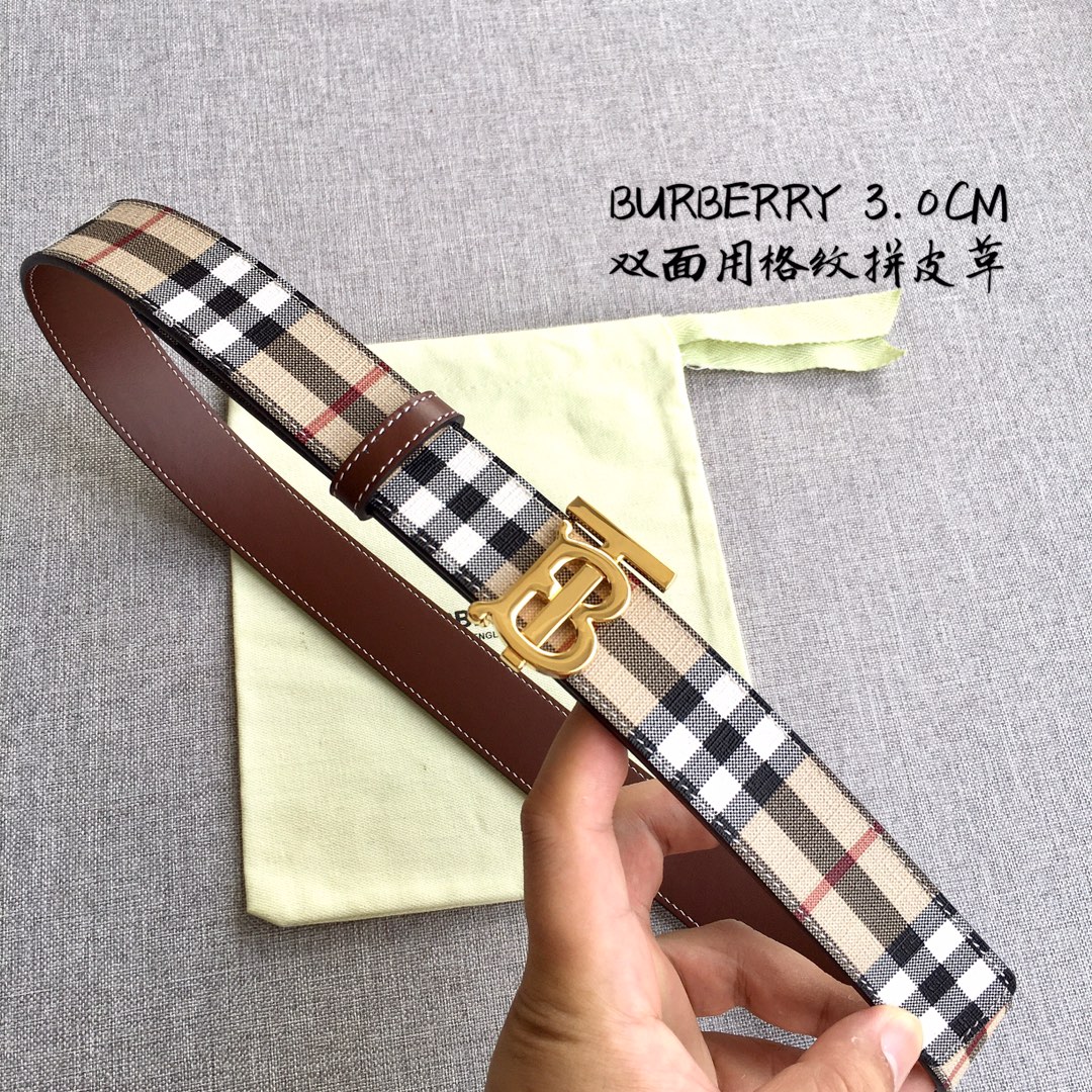 Burberry Women Leather Belt Width 3.0cm 035