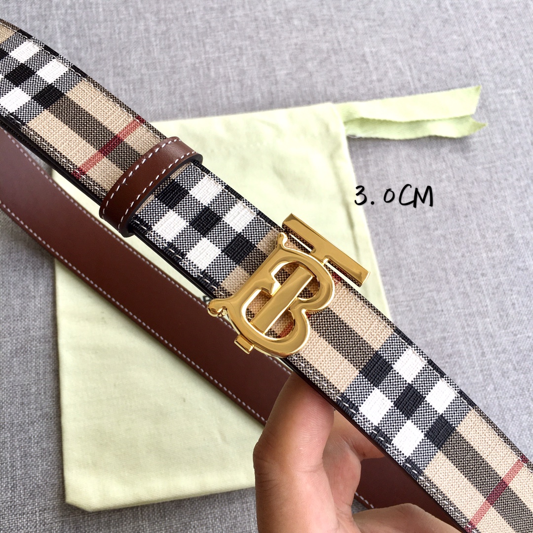 Burberry Women Leather Belt Width 3.0cm 035