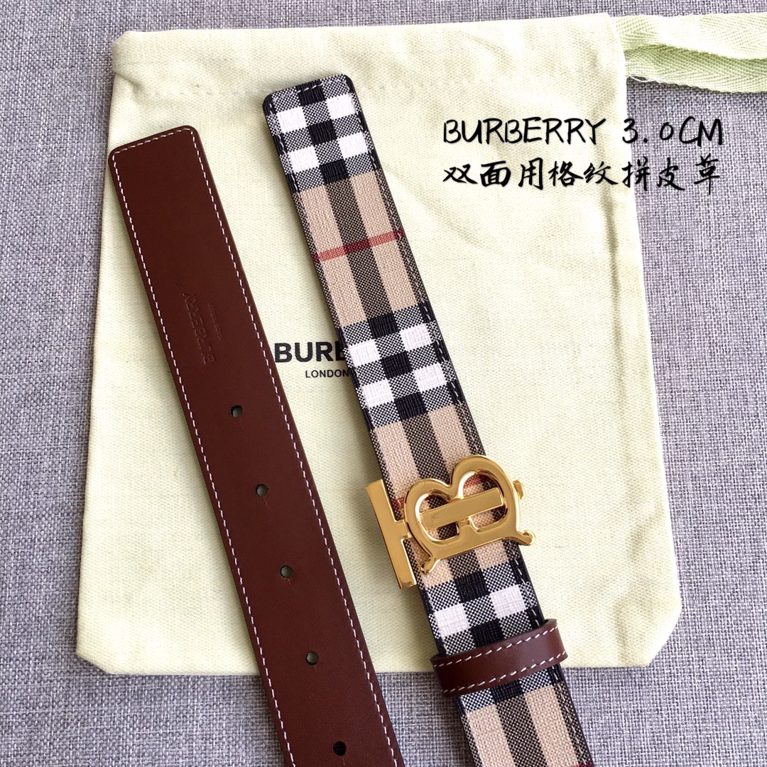 Burberry Women Leather Belt Width 3.0cm 035