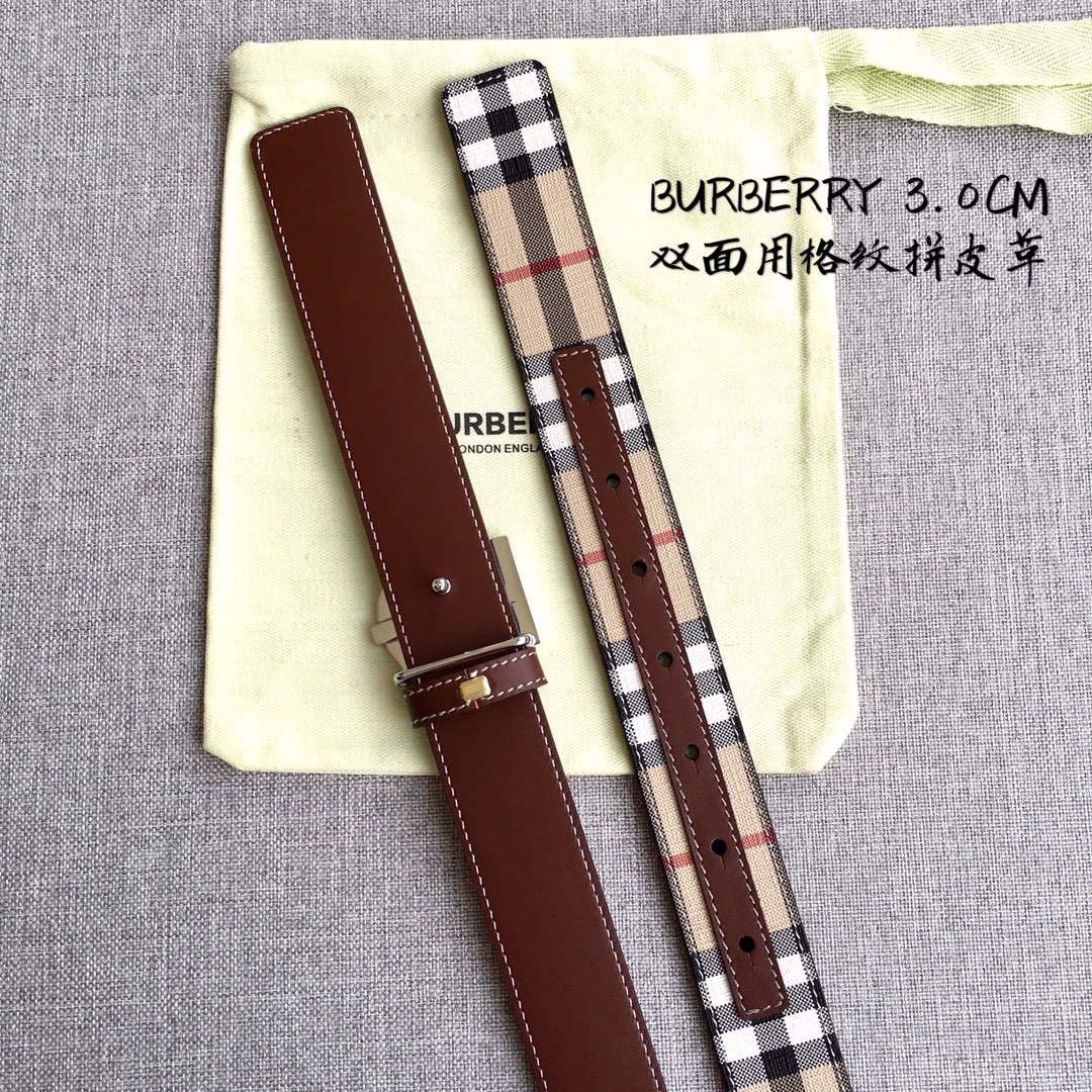 Burberry Women Leather Belt Width 3.0cm 035