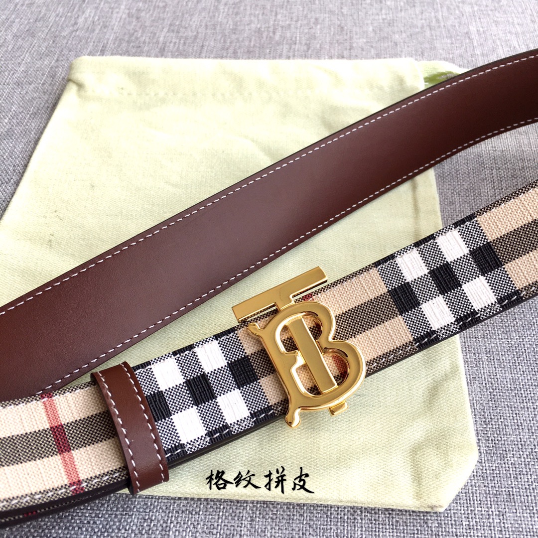 Burberry Women Leather Belt Width 3.0cm 035