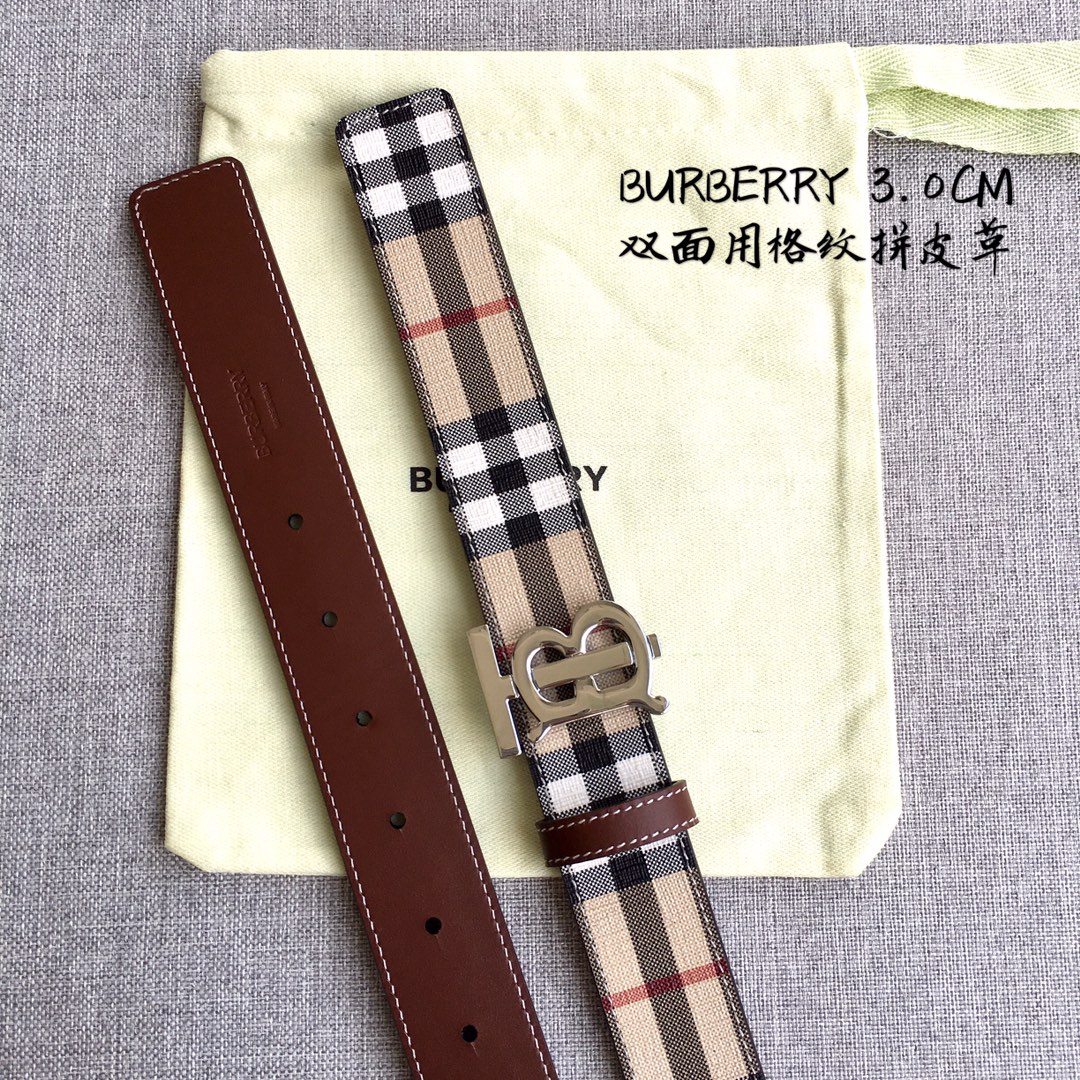 Burberry Women Leather Belt Width 3.0cm 036