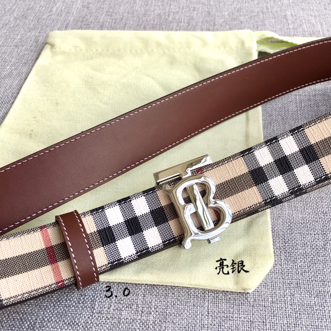 Burberry Women Leather Belt Width 3.0cm 036