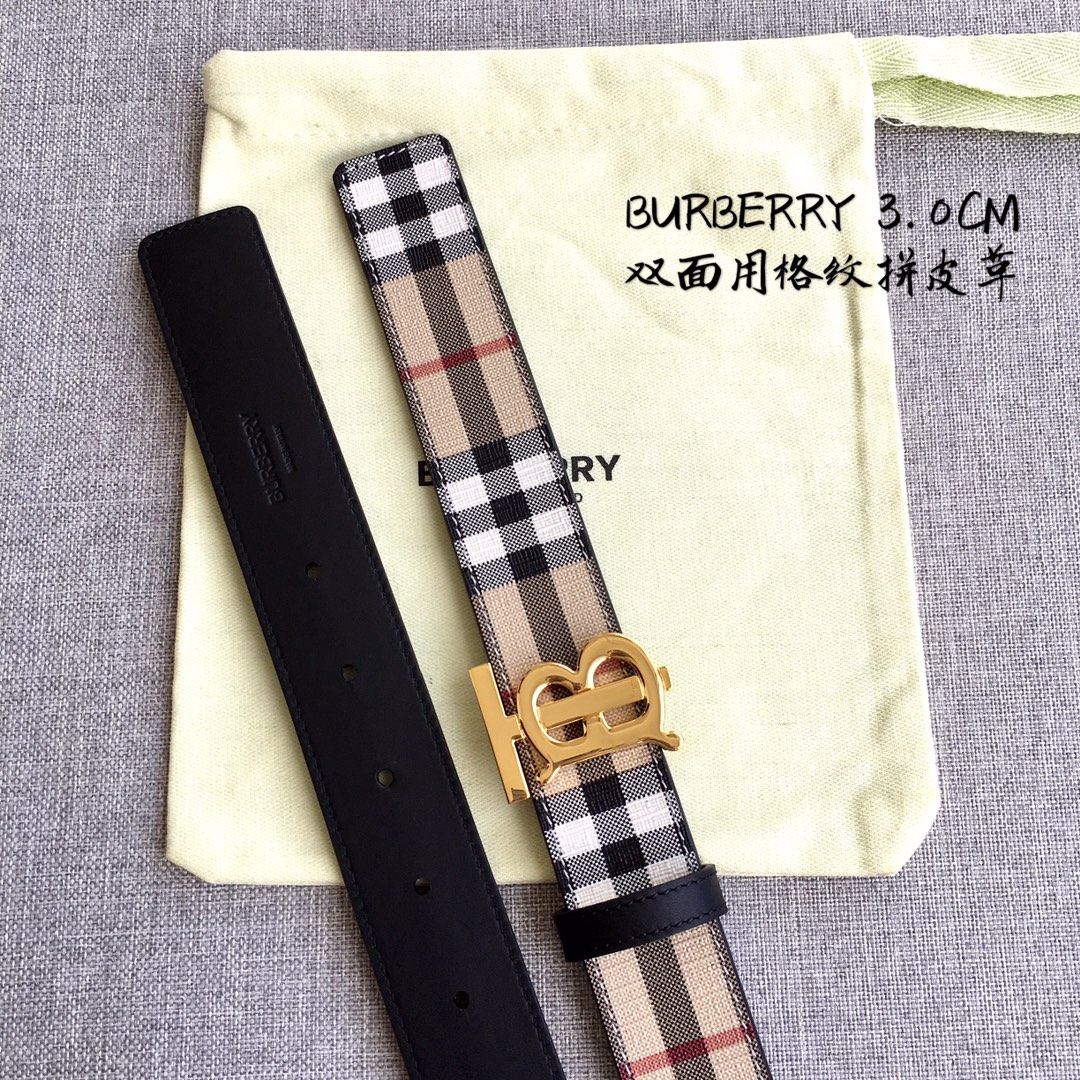 Burberry Women Leather Belt Width 3.0cm 037