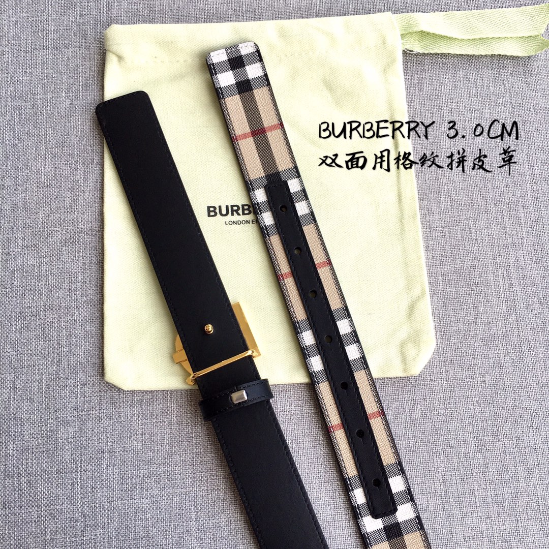 Burberry Women Leather Belt Width 3.0cm 037