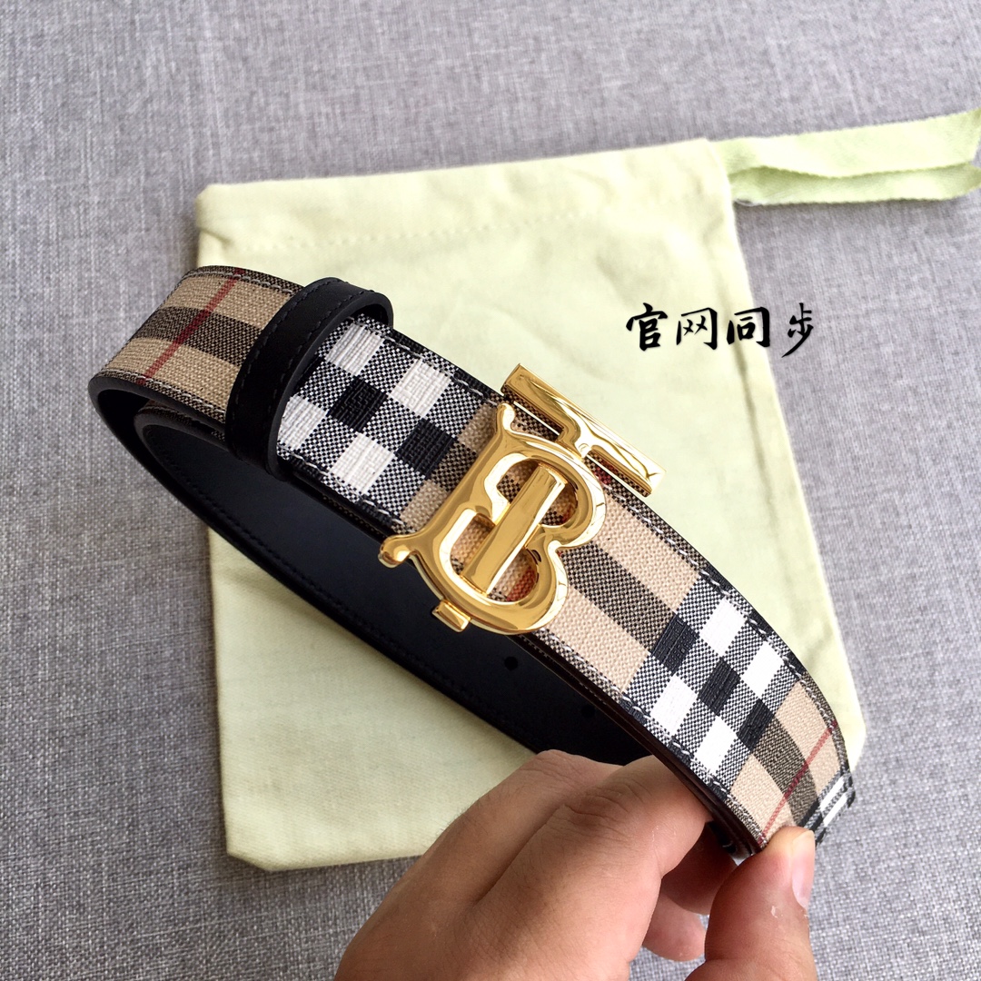 Burberry Women Leather Belt Width 3.0cm 037