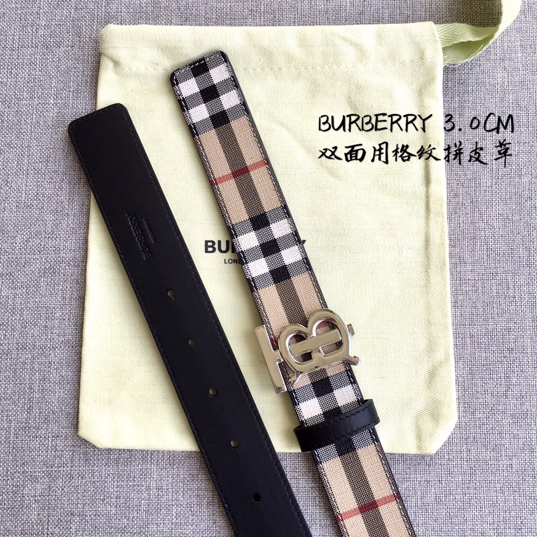 Burberry Women Leather Belt Width 3.0cm 038