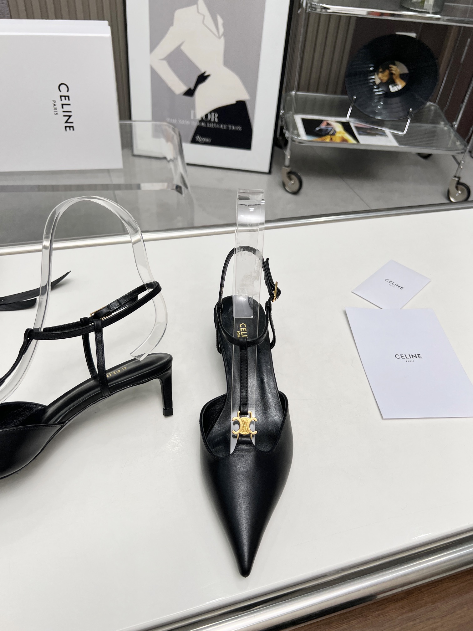 Celine Celine Alma Triomphe Slingback in Glossy-0001  35-42