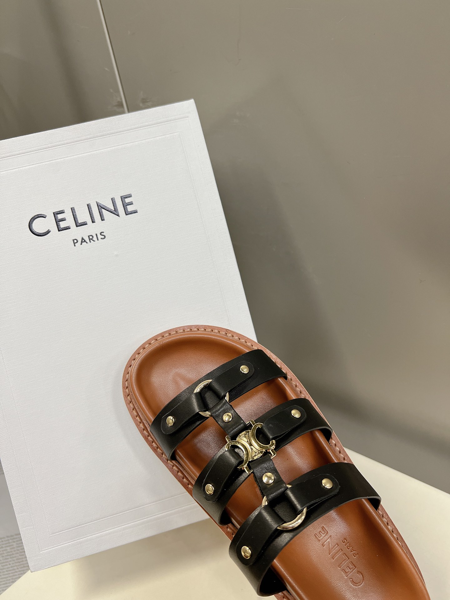 Celine Clea Triomphe Gladiator Chunky Sandal-0001 35-41