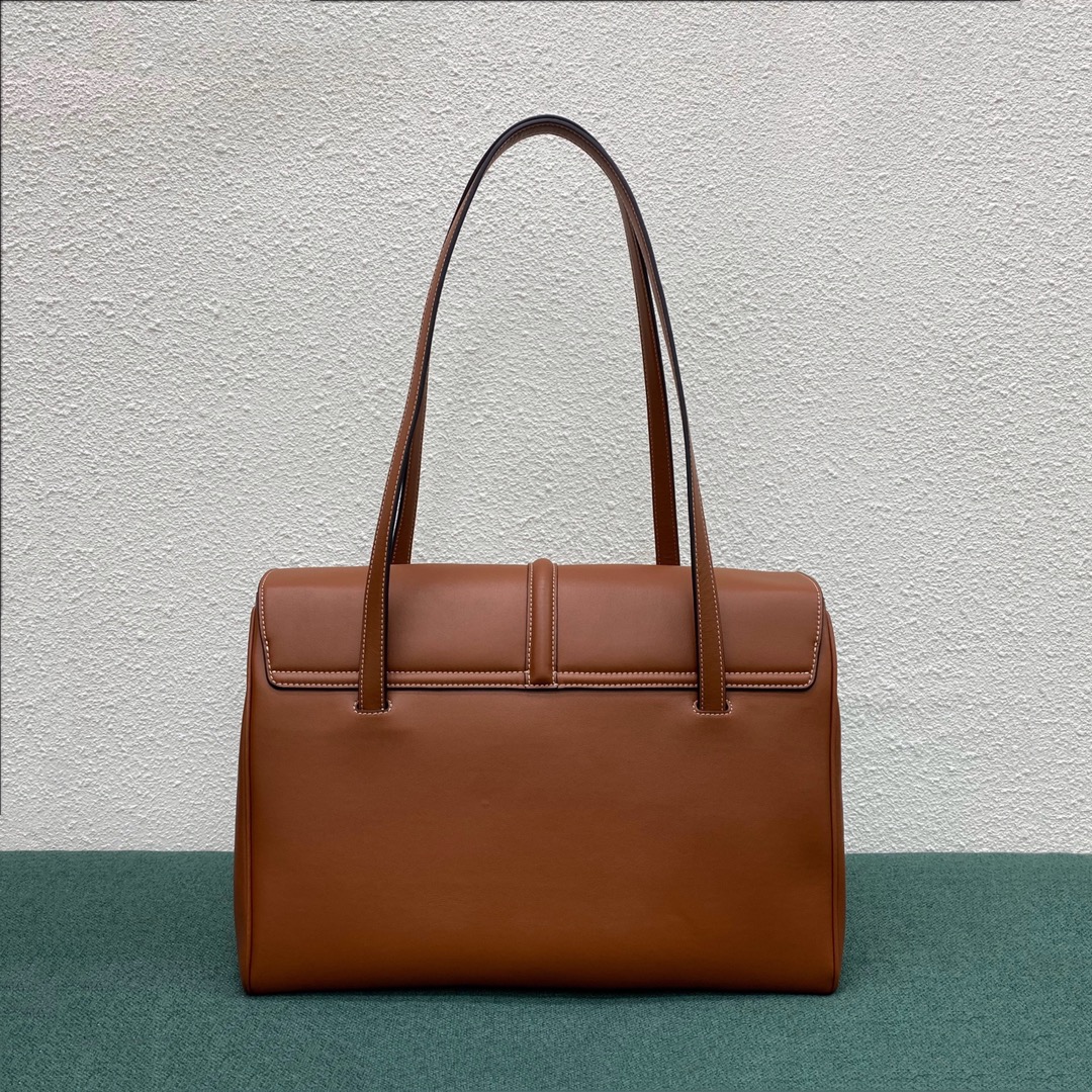 Celine Large Soft 16 Bag In Smooth Calfskin Brown