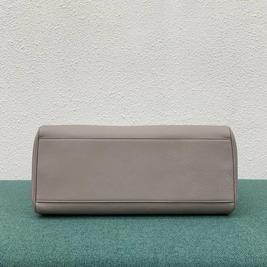 Celine Large Soft 16 Bag In Smooth Calfskin Light Gray