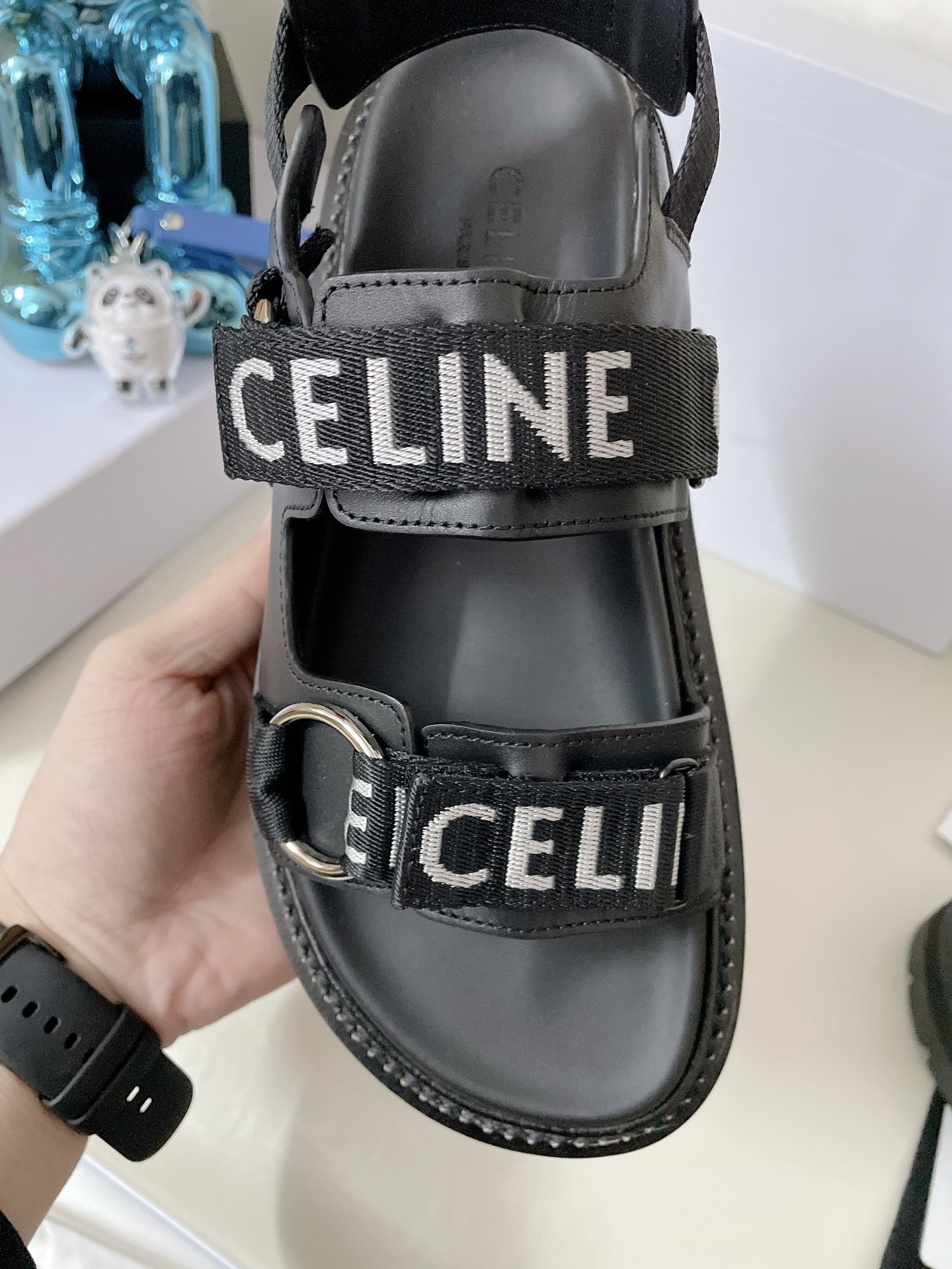 Celine Leo Scratch Sandal in Calfskin-0001 35-40