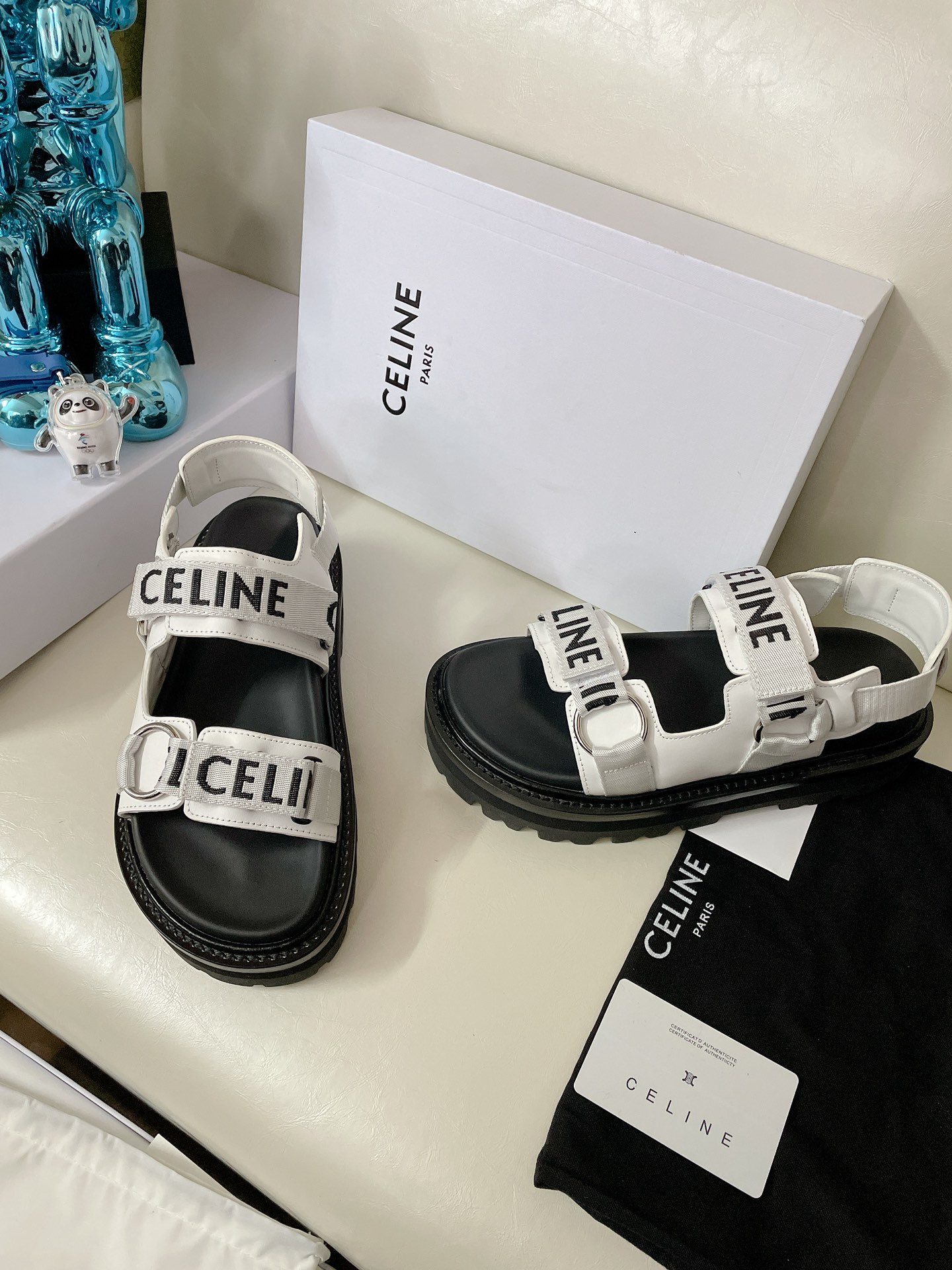 Celine Leo Scratch Sandal in Calfskin-0002 35-40