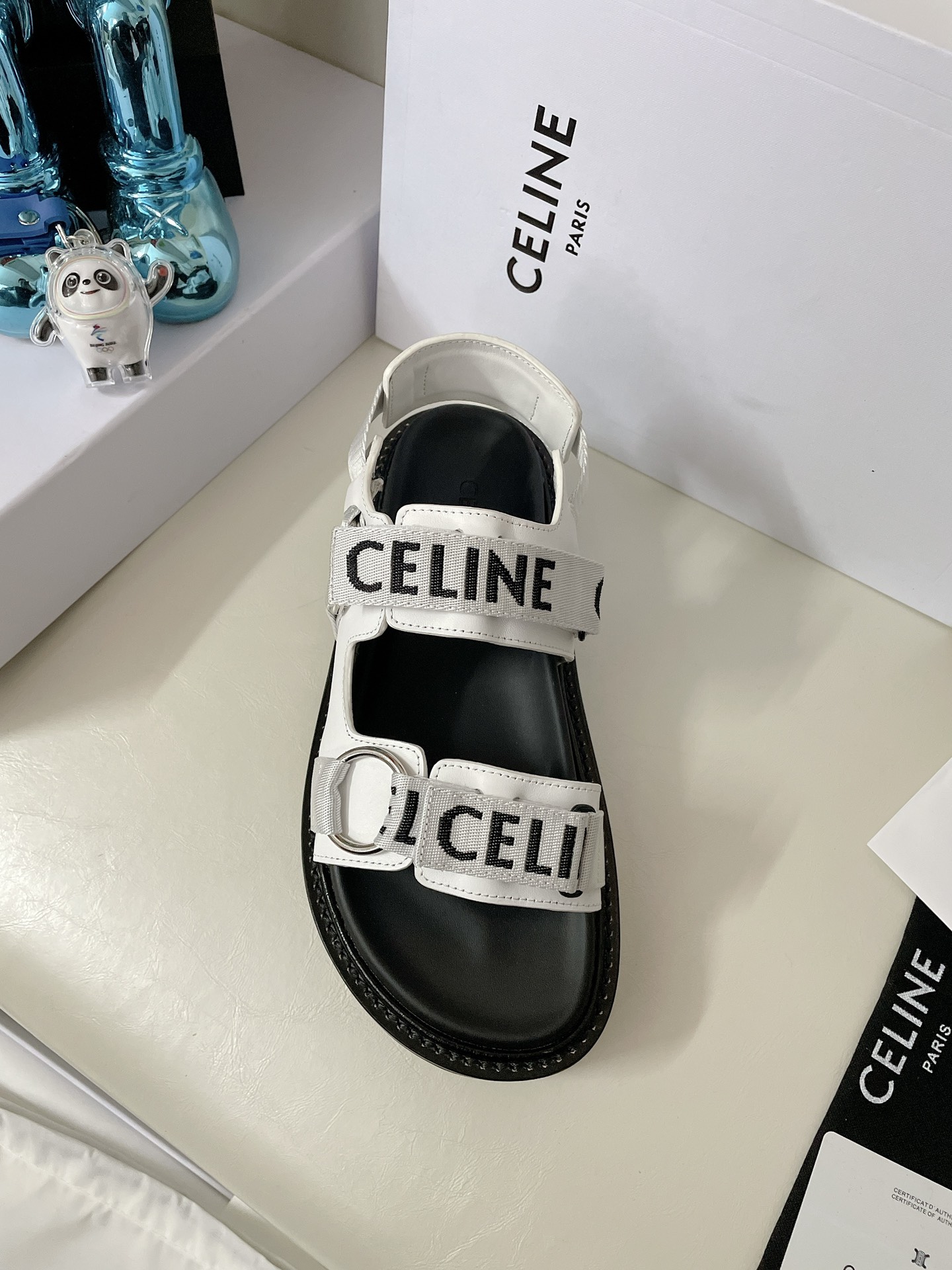 Celine Leo Scratch Sandal in Calfskin-0002 35-40