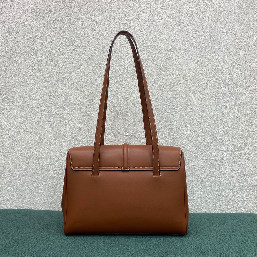 Celine Small Soft 16 Bag In Smooth Calfskin Brown