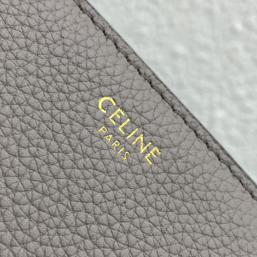 Celine Small Soft 16 Bag In Smooth Calfskin Light Gray