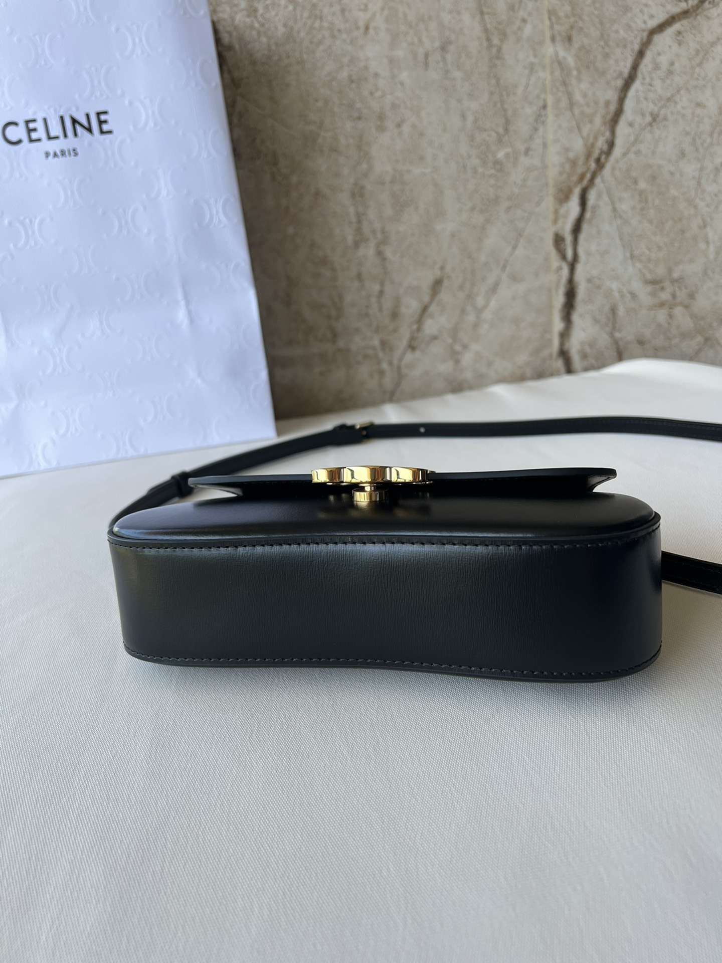 Celine Teen Lola In Shiny Calfskin Black