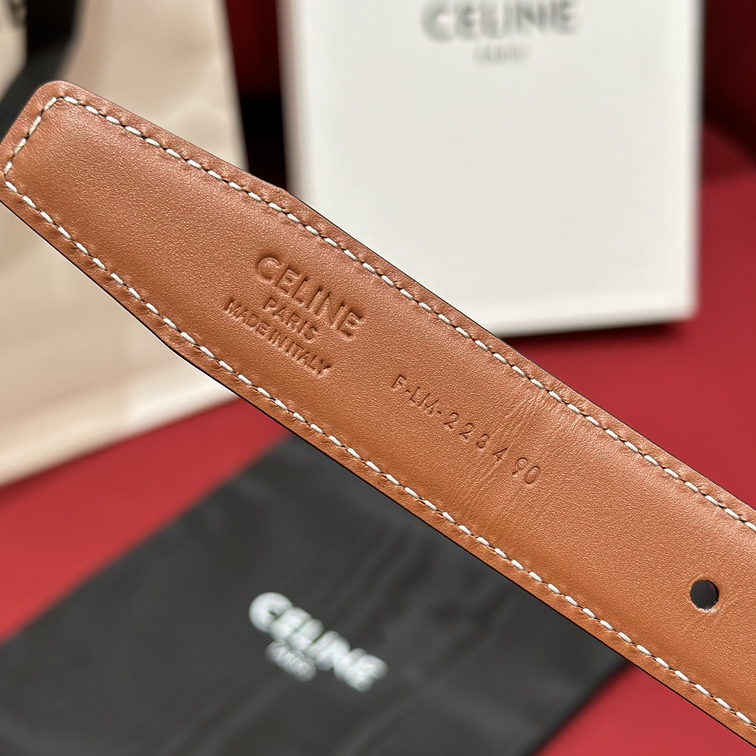 Celine Women Leather Belts Width 2.5cm 0028