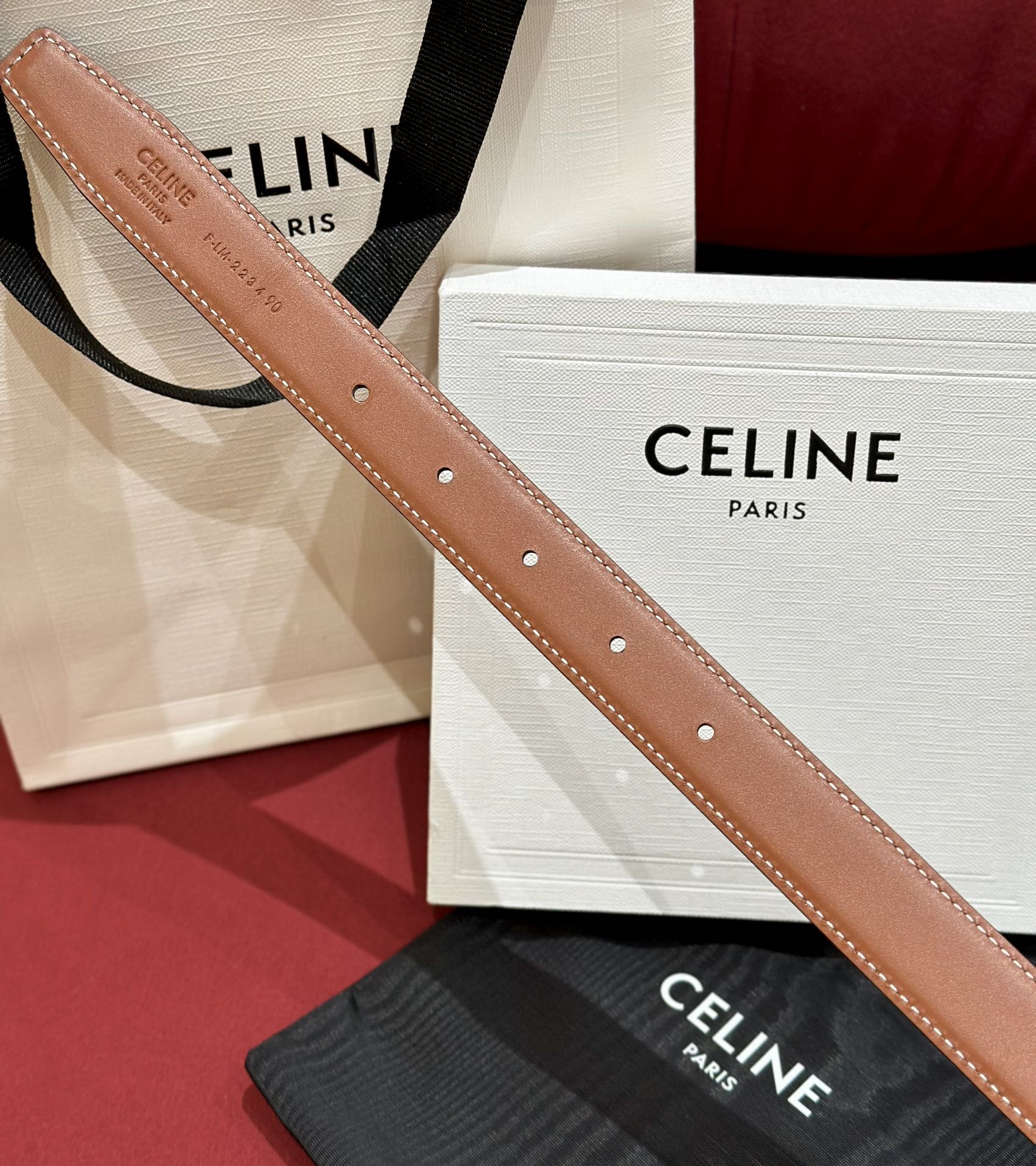 Celine Women Leather Belts Width 2.5cm 0028