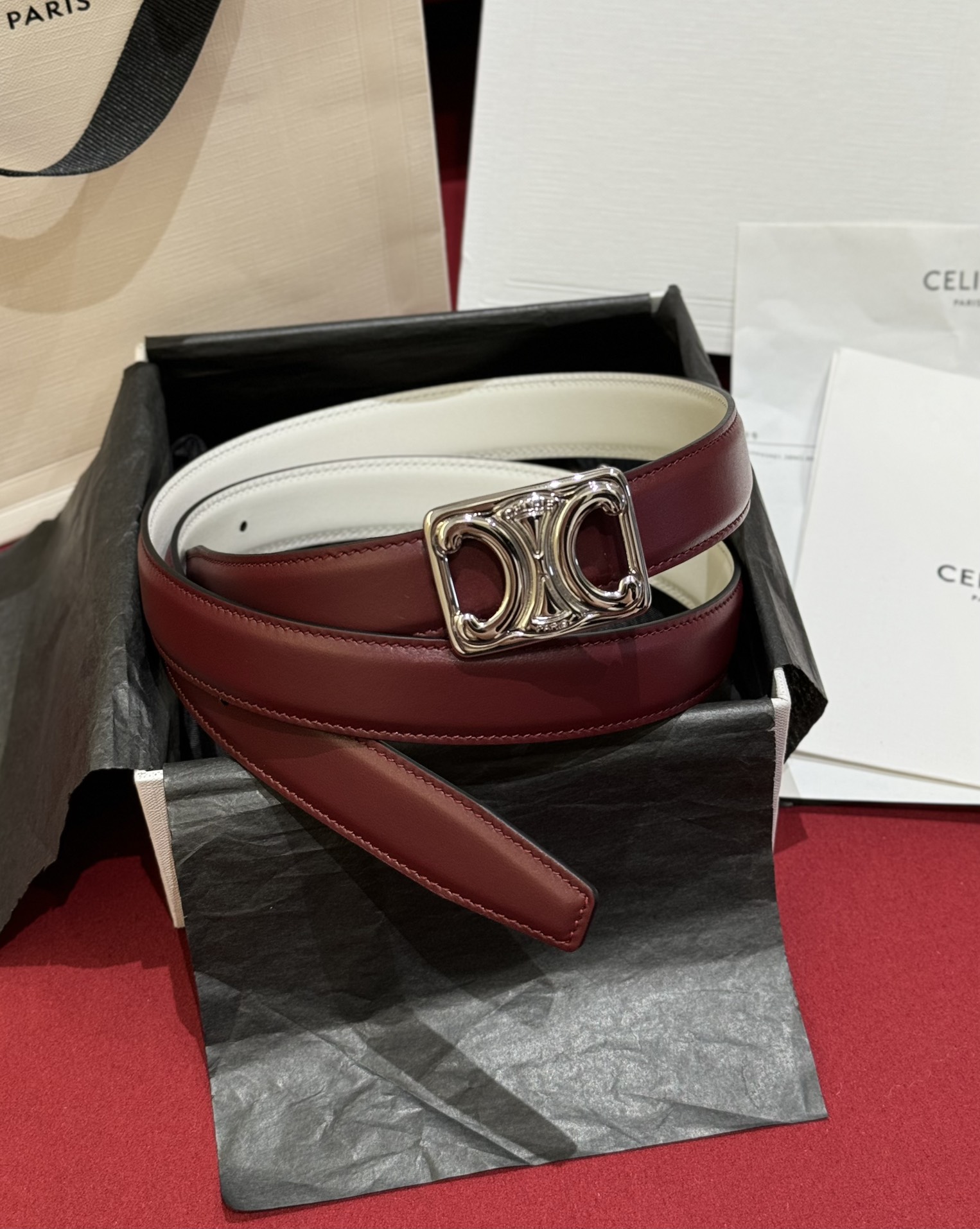 Celine Women Leather Belts Width 2.5cm 0031