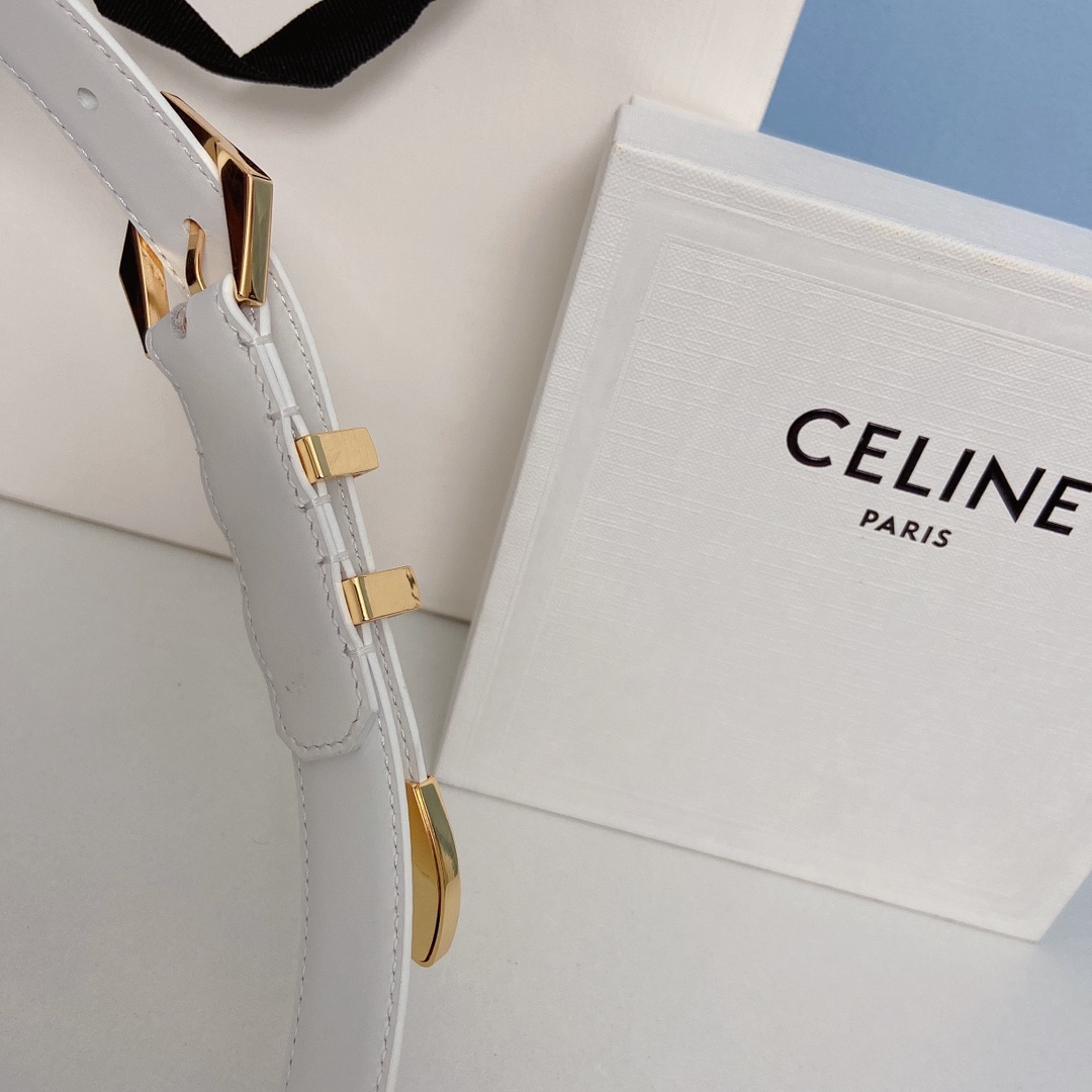 Celine Women Leather Belts Width 20mm 0018