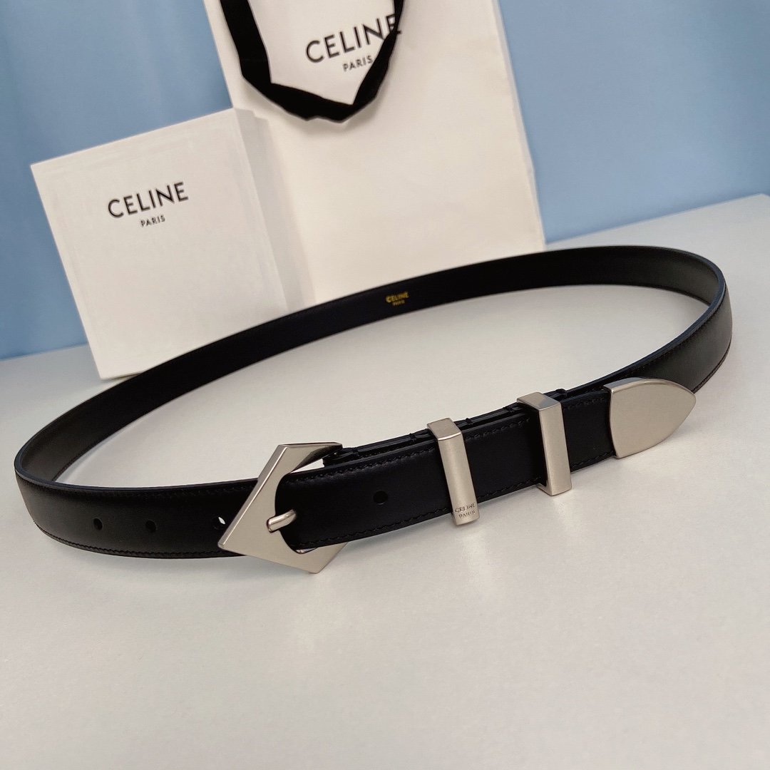 Celine Women Leather Belts Width 20mm 0020