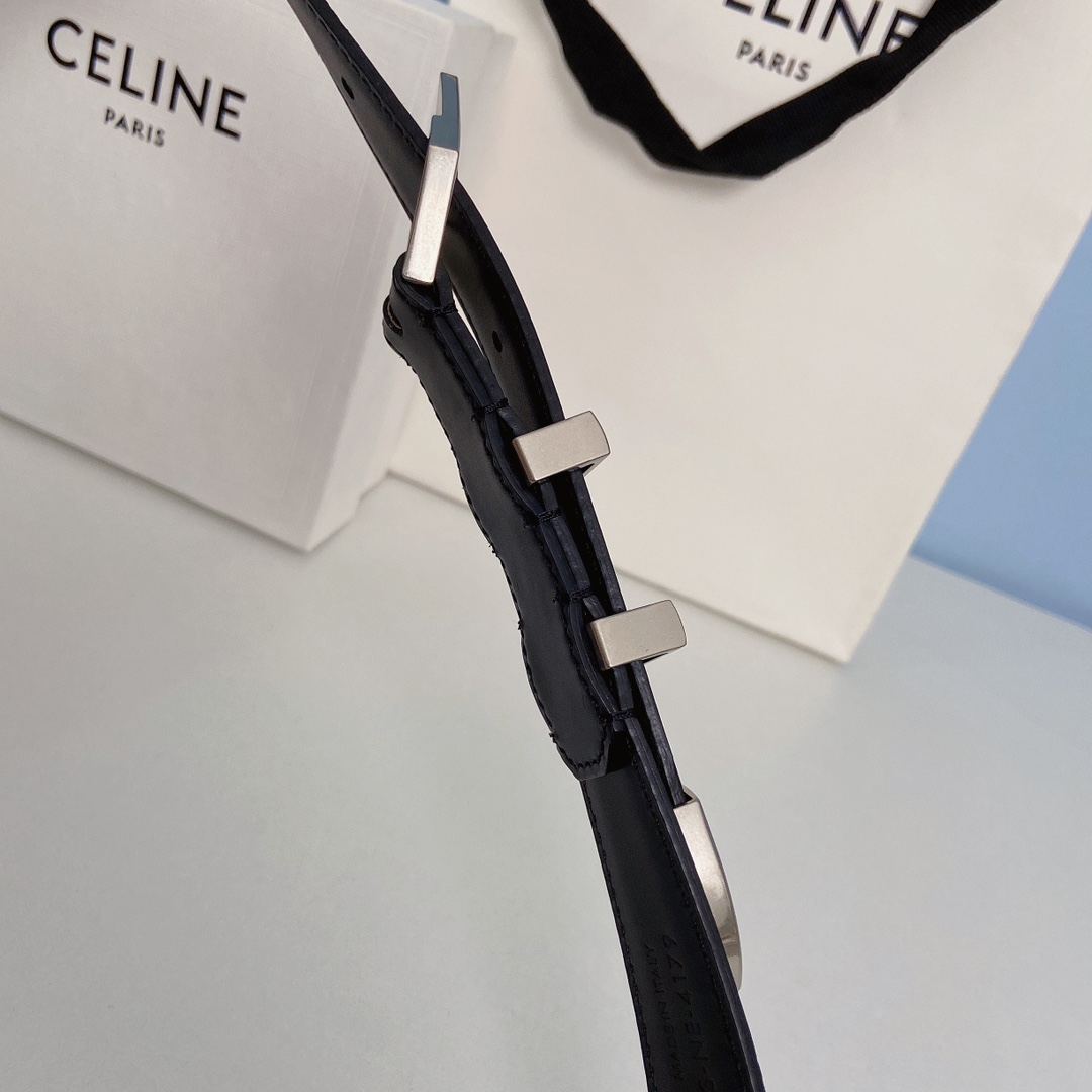 Celine Women Leather Belts Width 20mm 0020