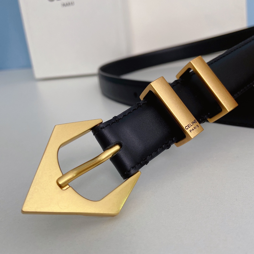 Celine Women Leather Belts Width 20mm 0021