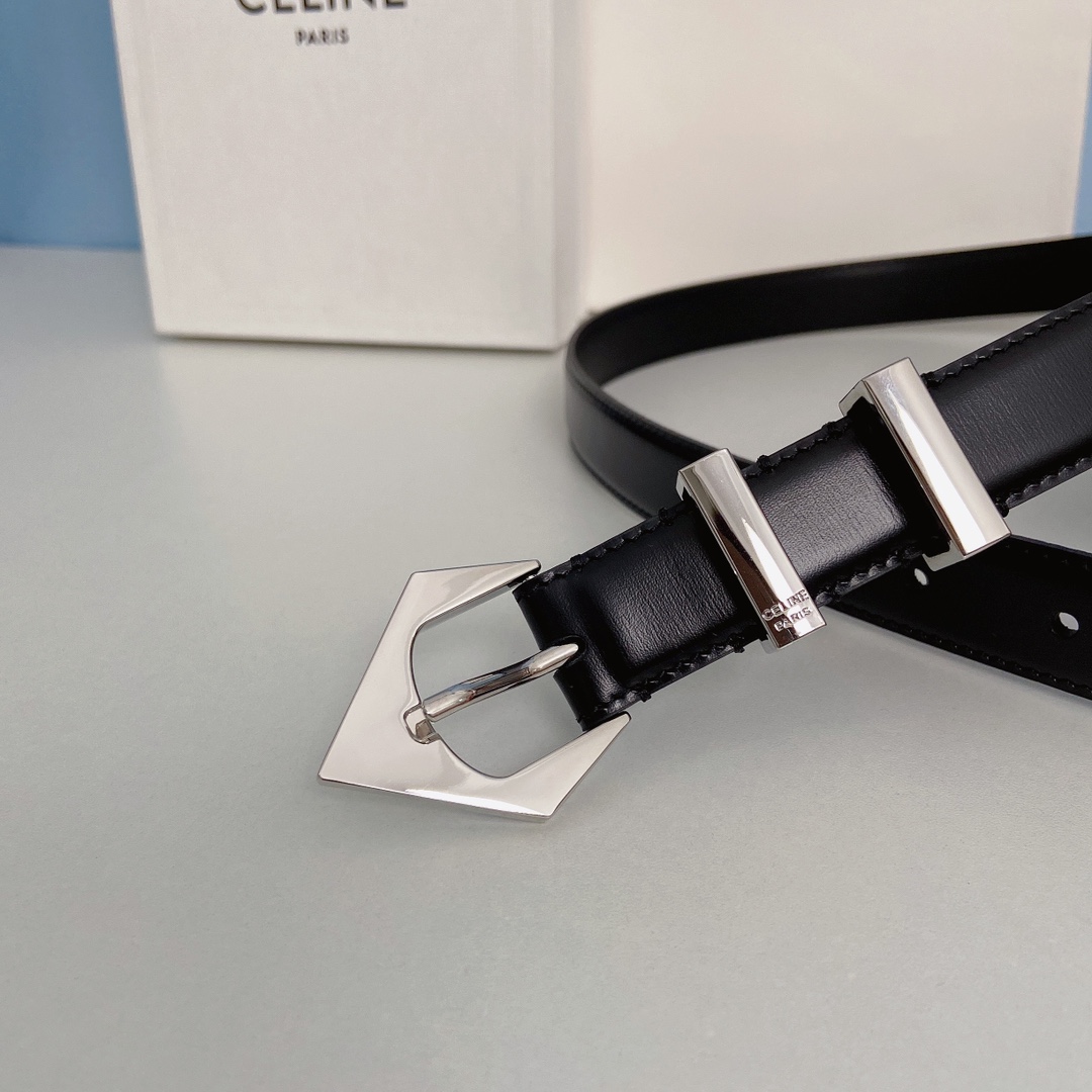 Celine Women Leather Belts Width 20mm 0022