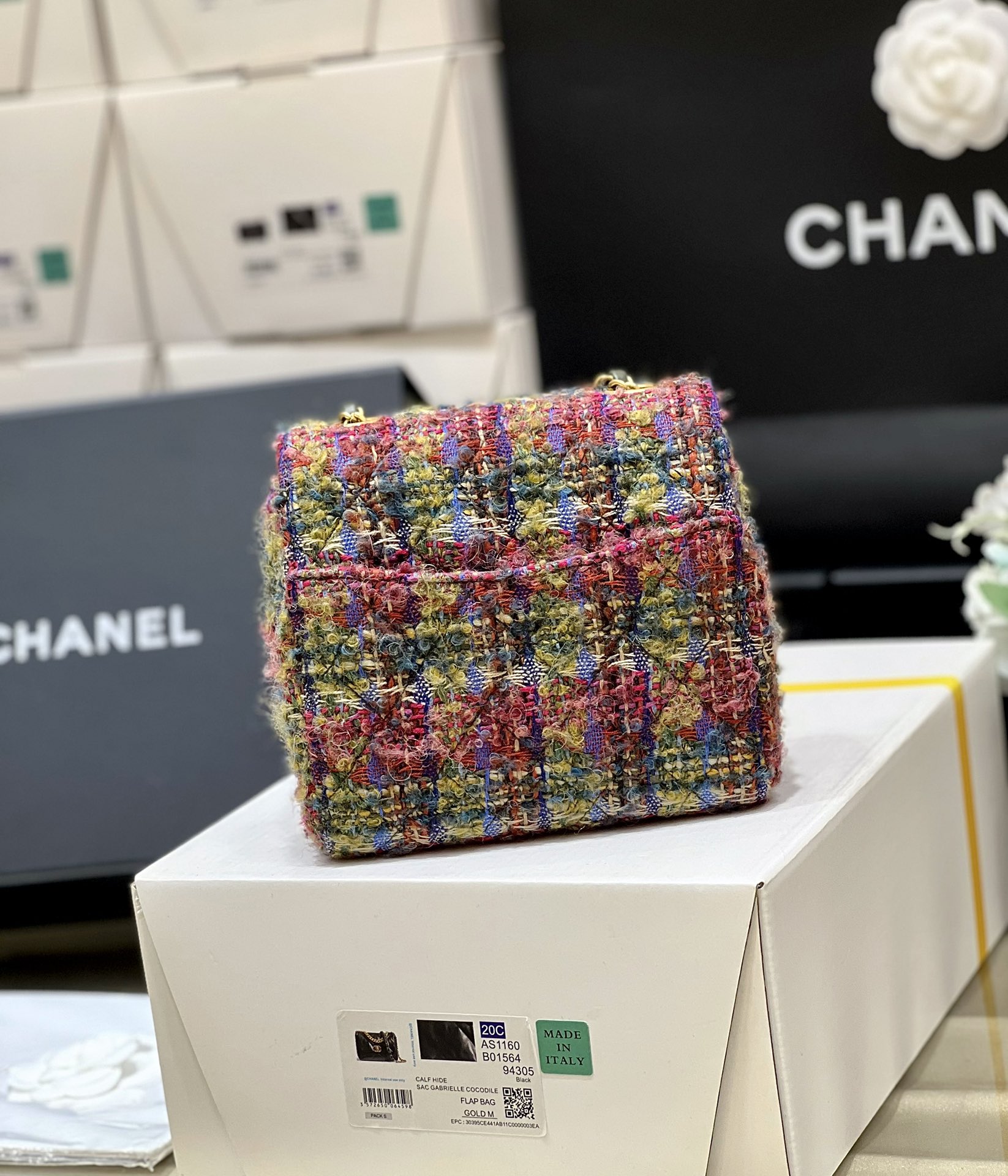 Chanel 1115 CF Tweed Bag