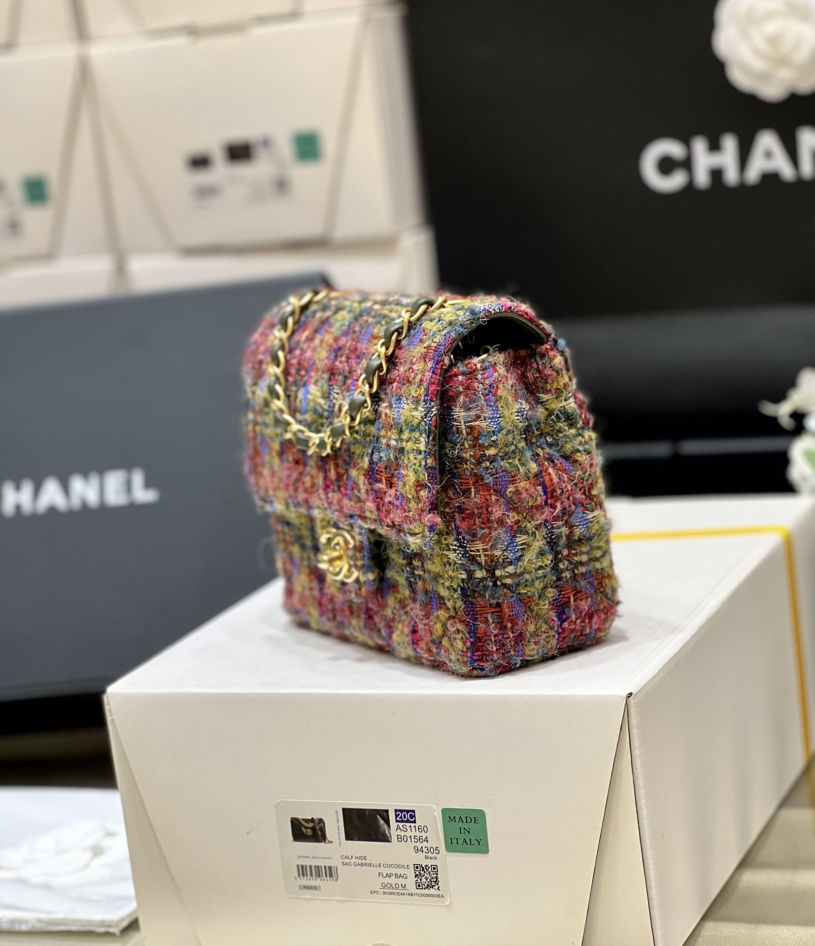 Chanel 1115 CF Tweed Bag