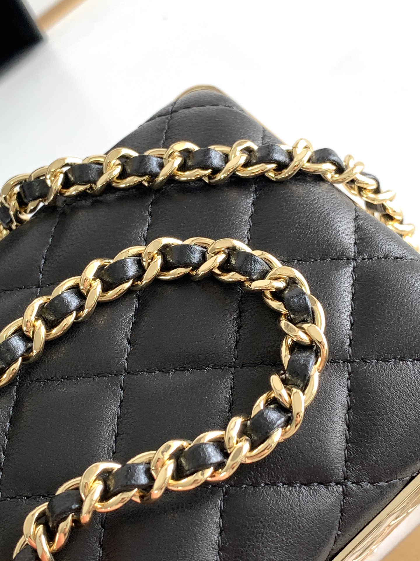 Chanel 22k Dinner Bag Gold