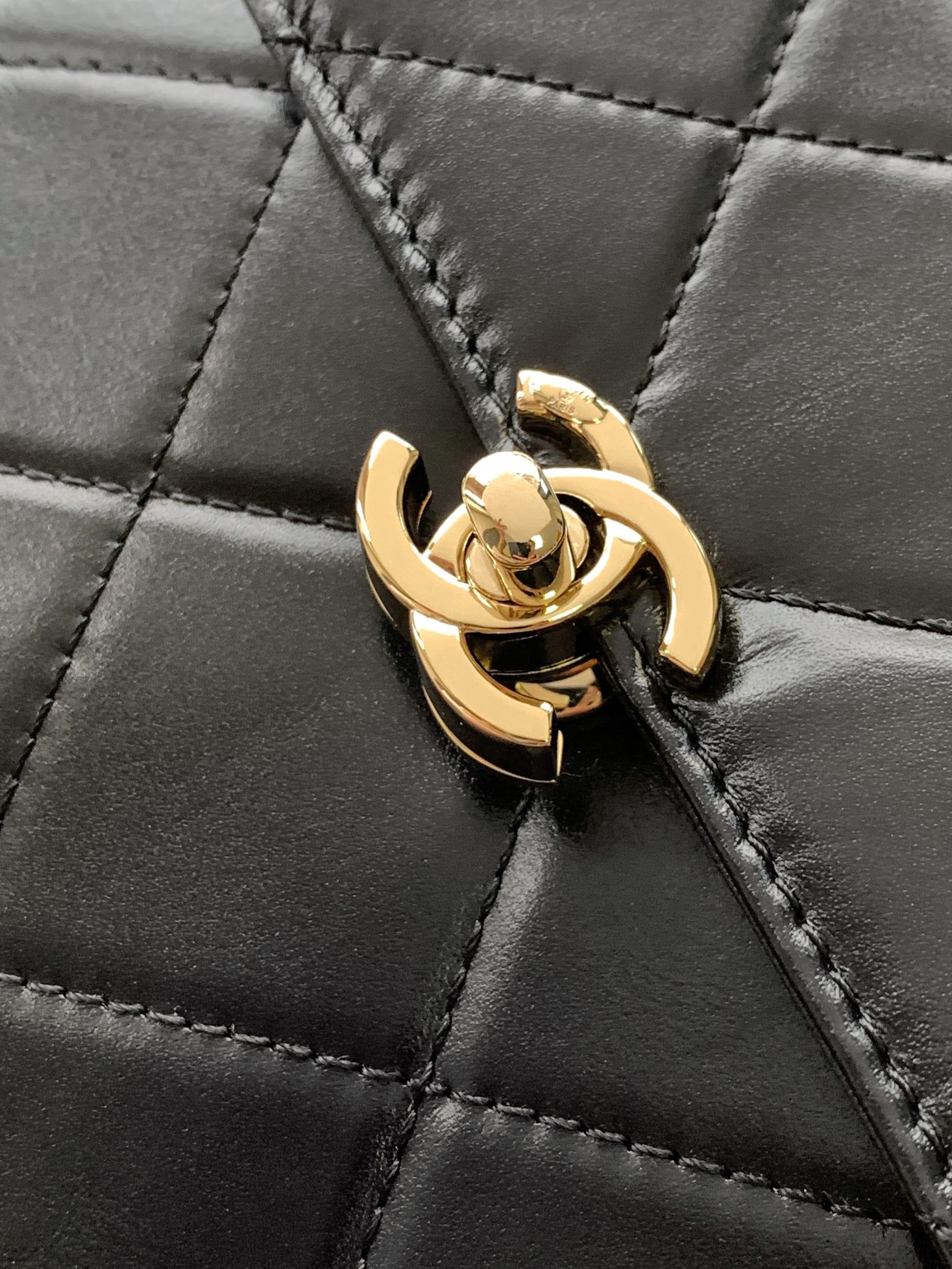 Chanel 23K Black Box Flap Bag