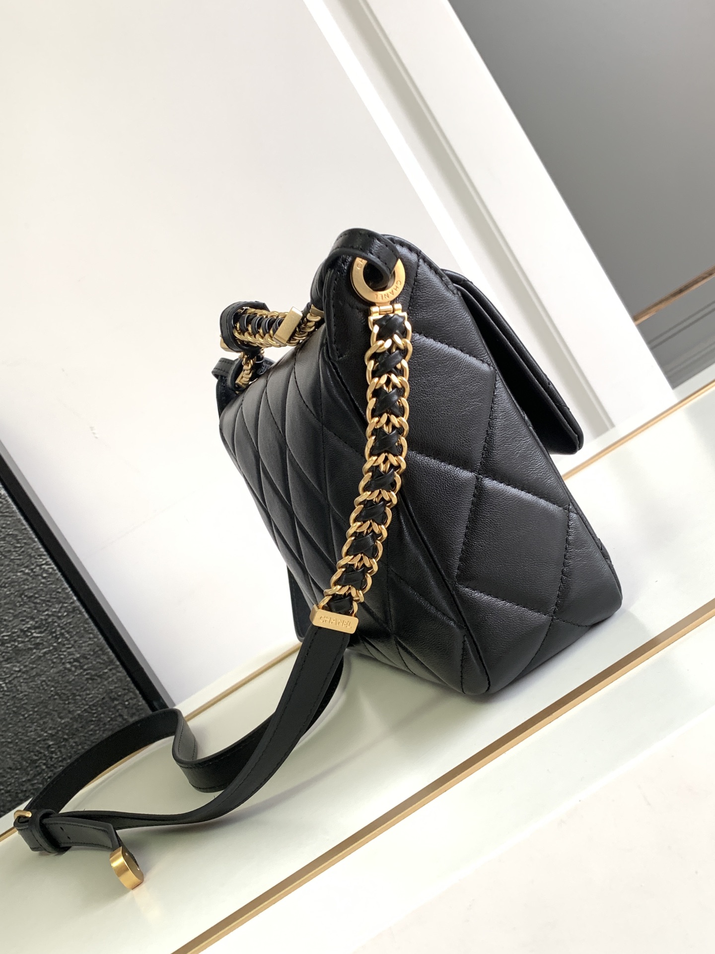 Chanel 23K Black Flap Bag