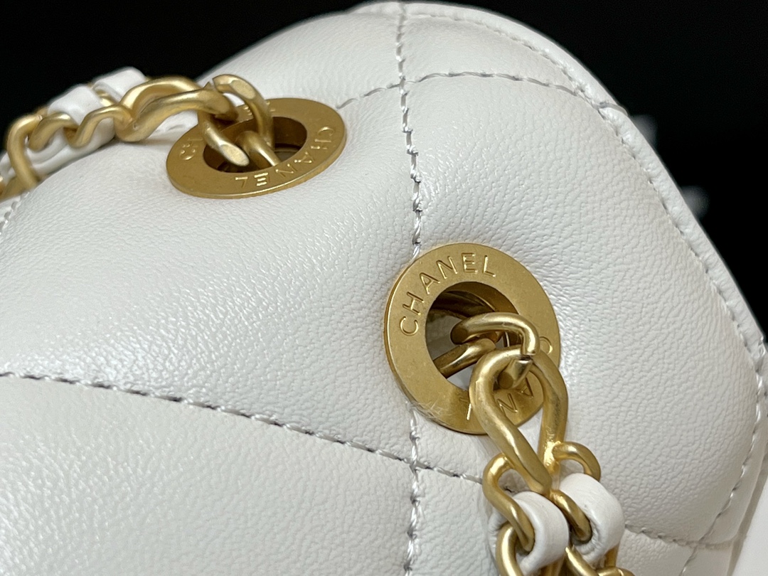 Chanel 23P Ado Backpack Lambskin White GHW