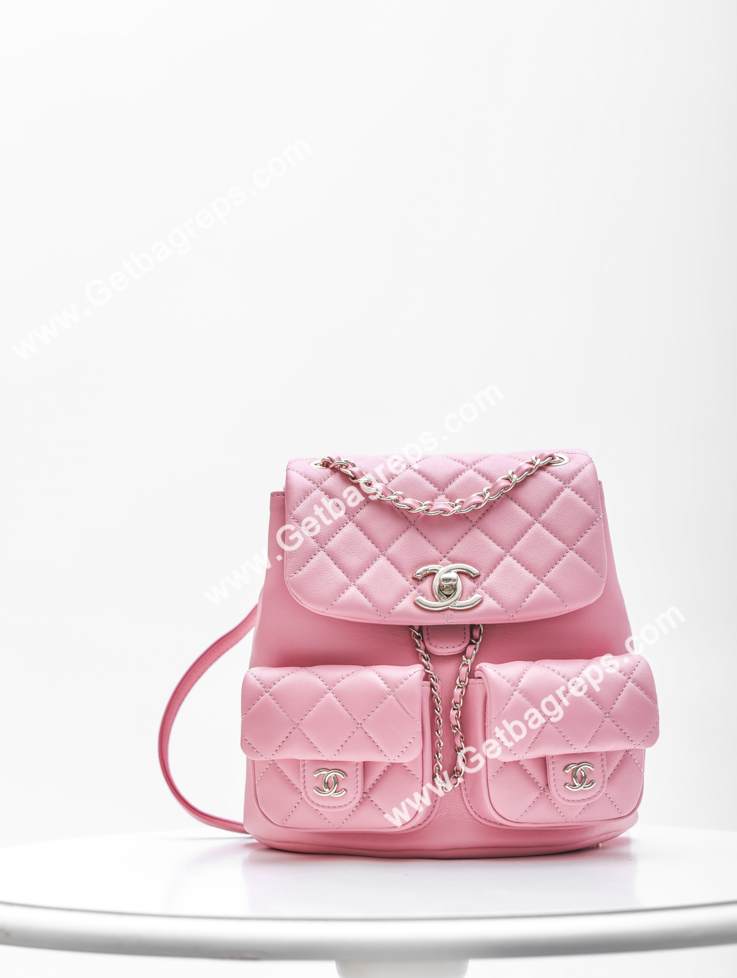 Chanel 23P Backpack-1 Pink