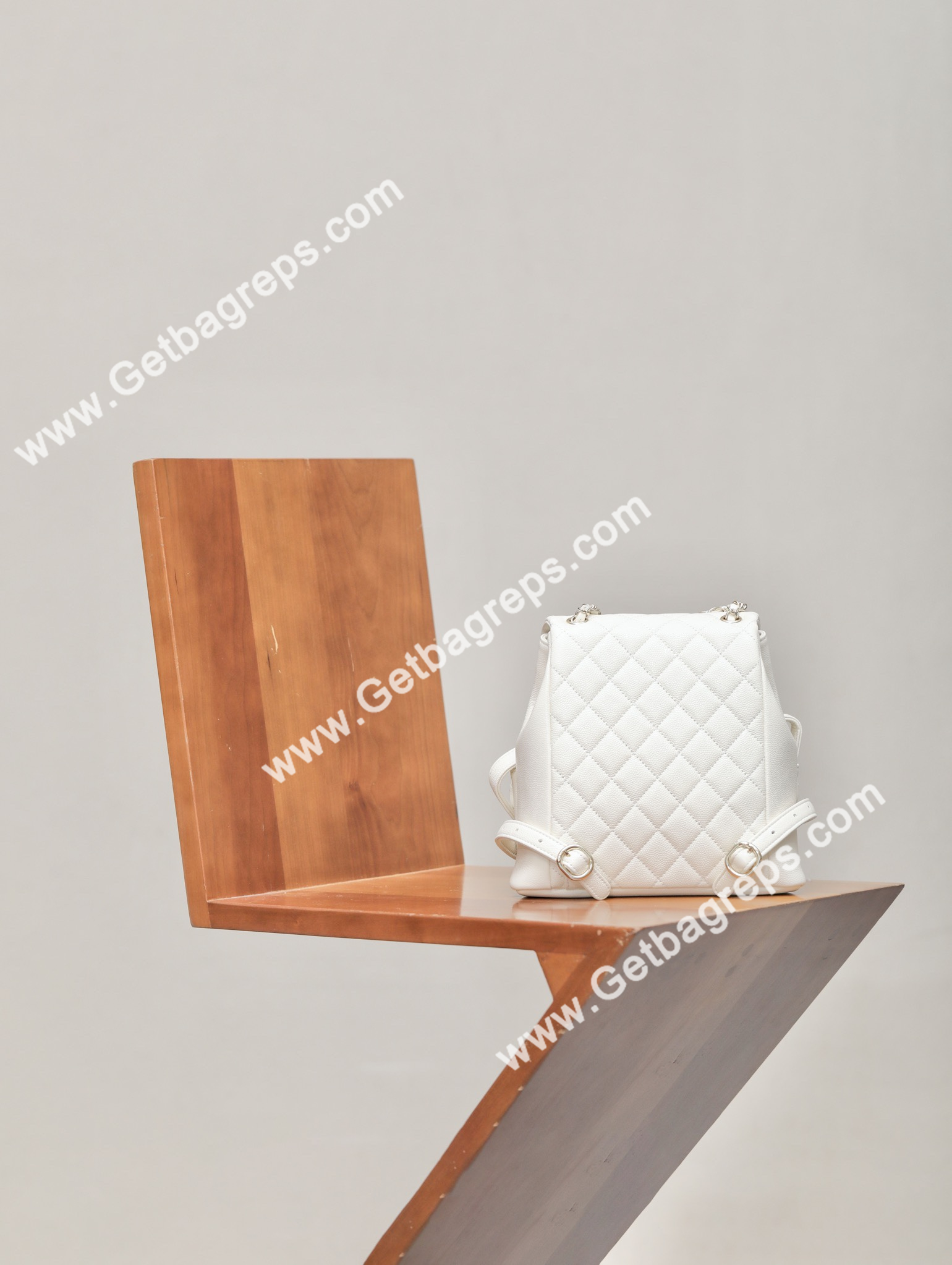 Chanel 23P Backpack Large Haas Leather White
