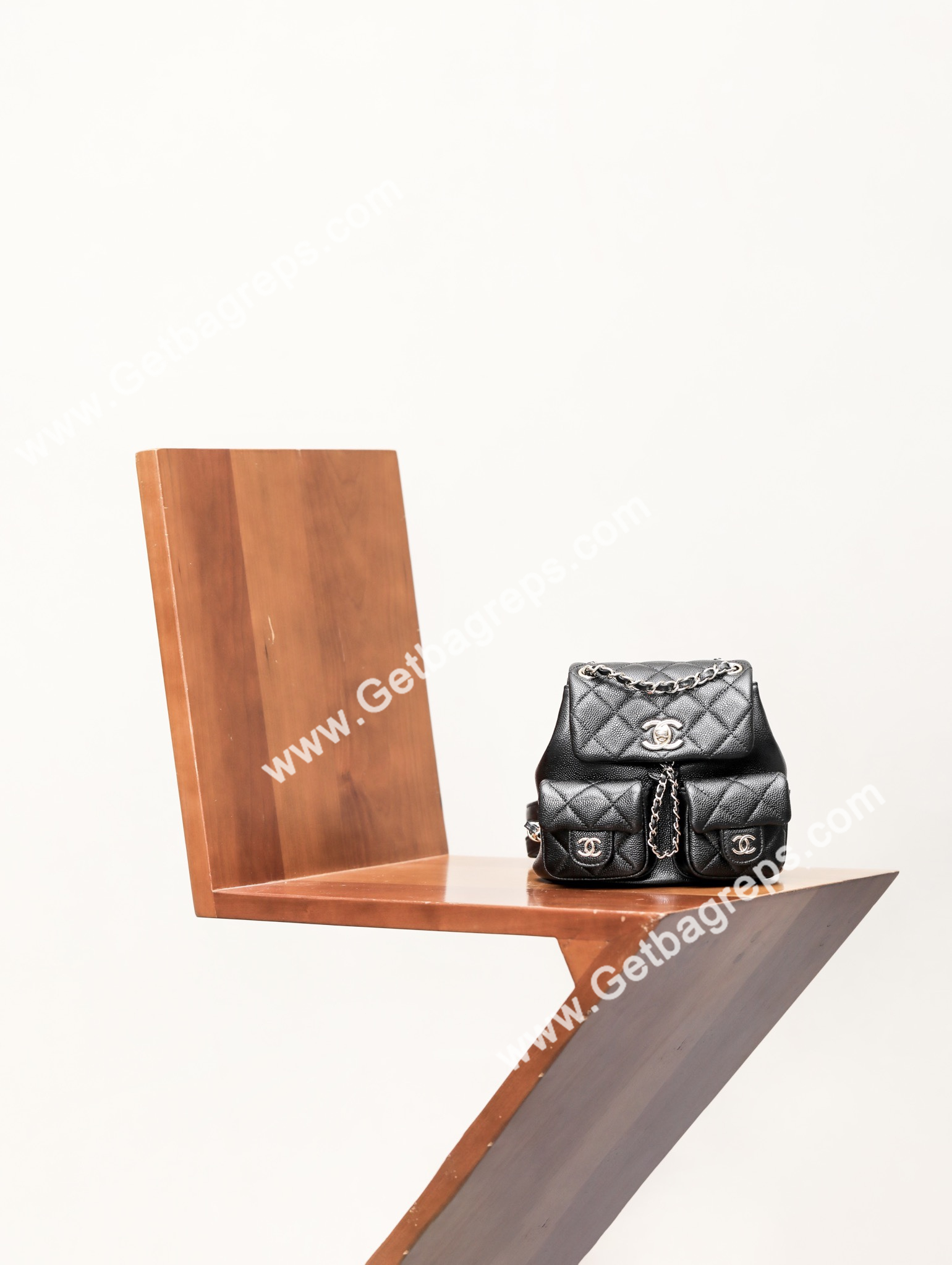 Chanel 23P Backpack Small Haas Leather Black