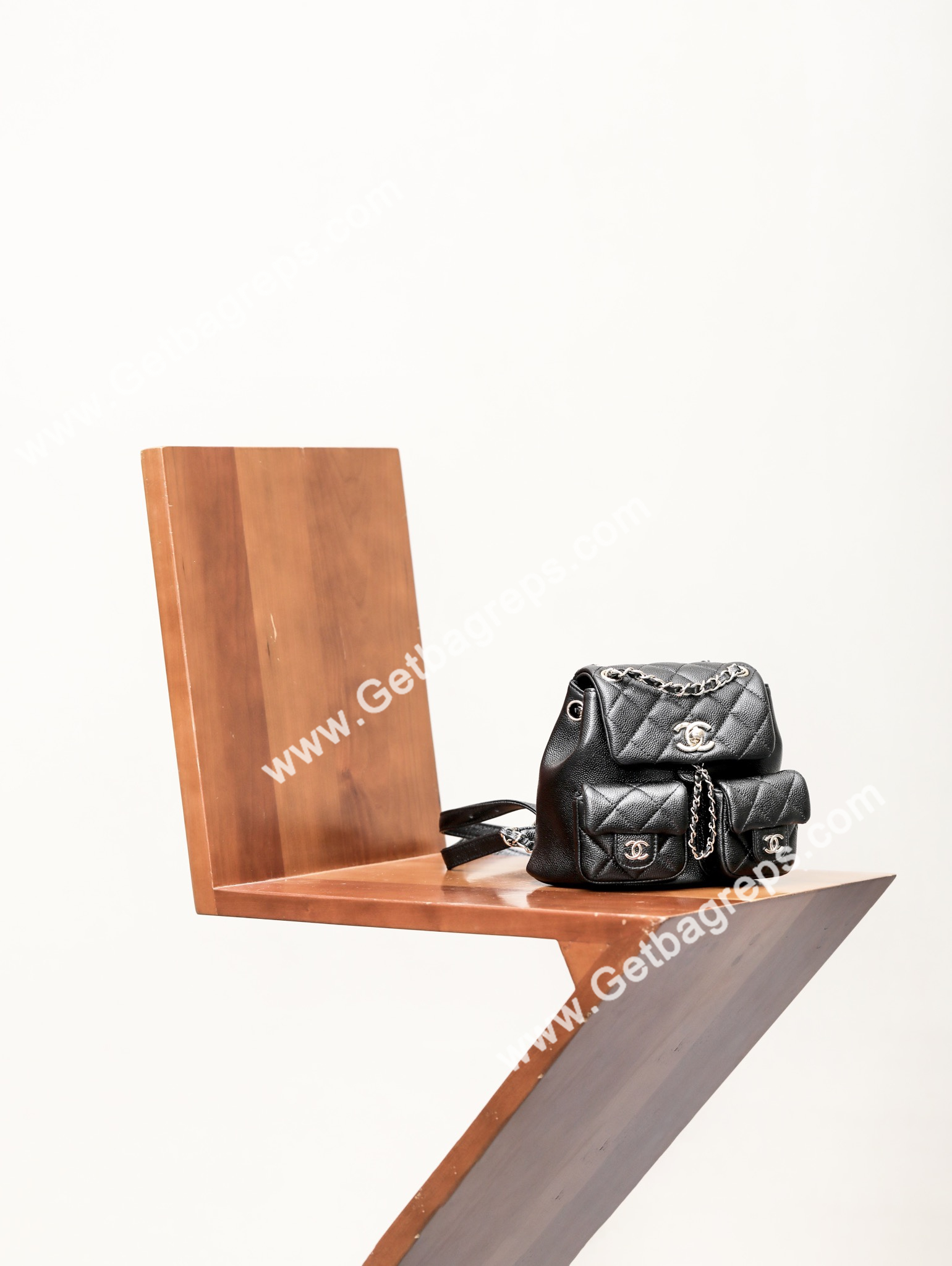 Chanel 23P Backpack Small Haas Leather Black