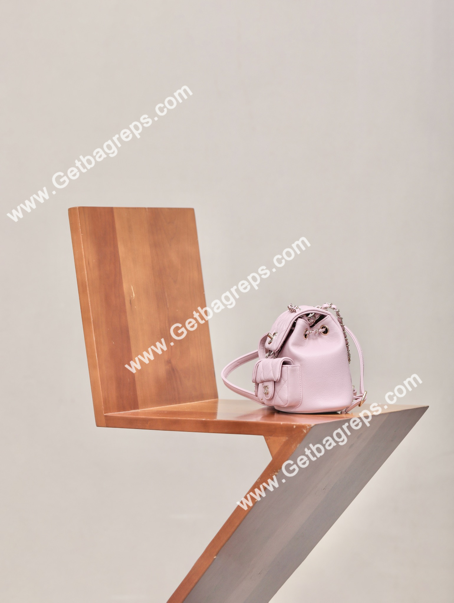 Chanel 23P Backpack Small Haas Leather Pink