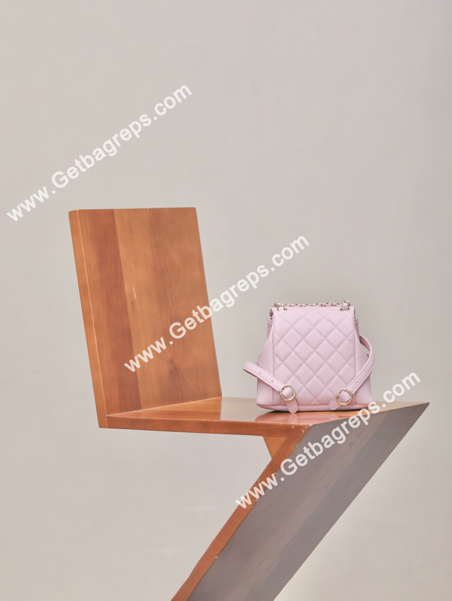 Chanel 23P Backpack Small Haas Leather Pink