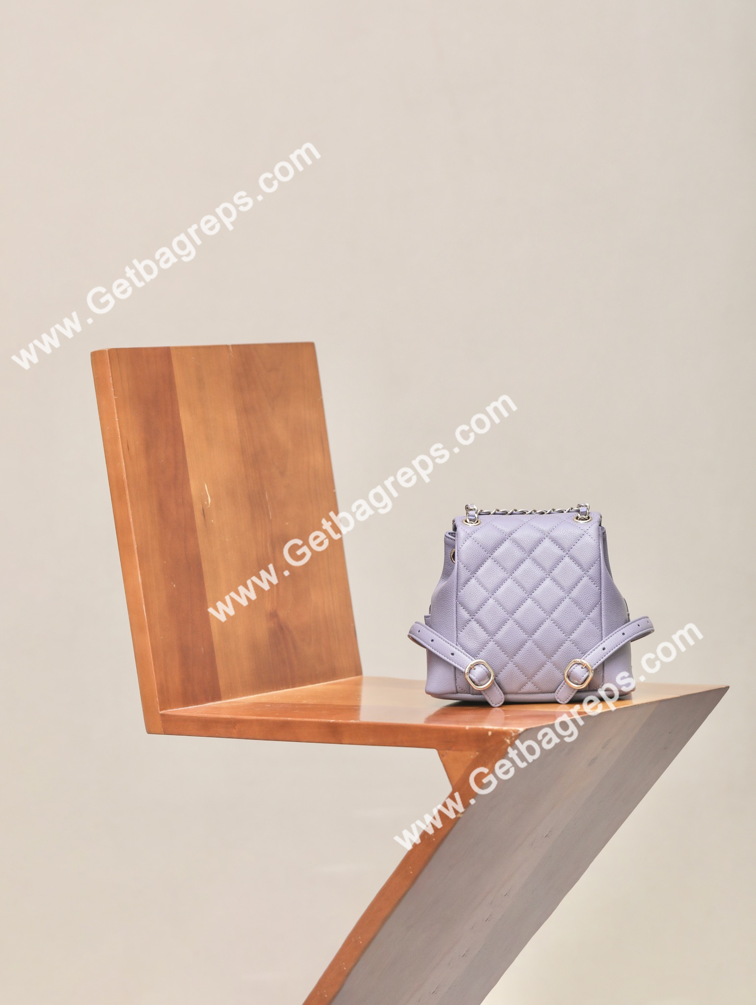 Chanel 23P Backpack Small Haas Leather Purple