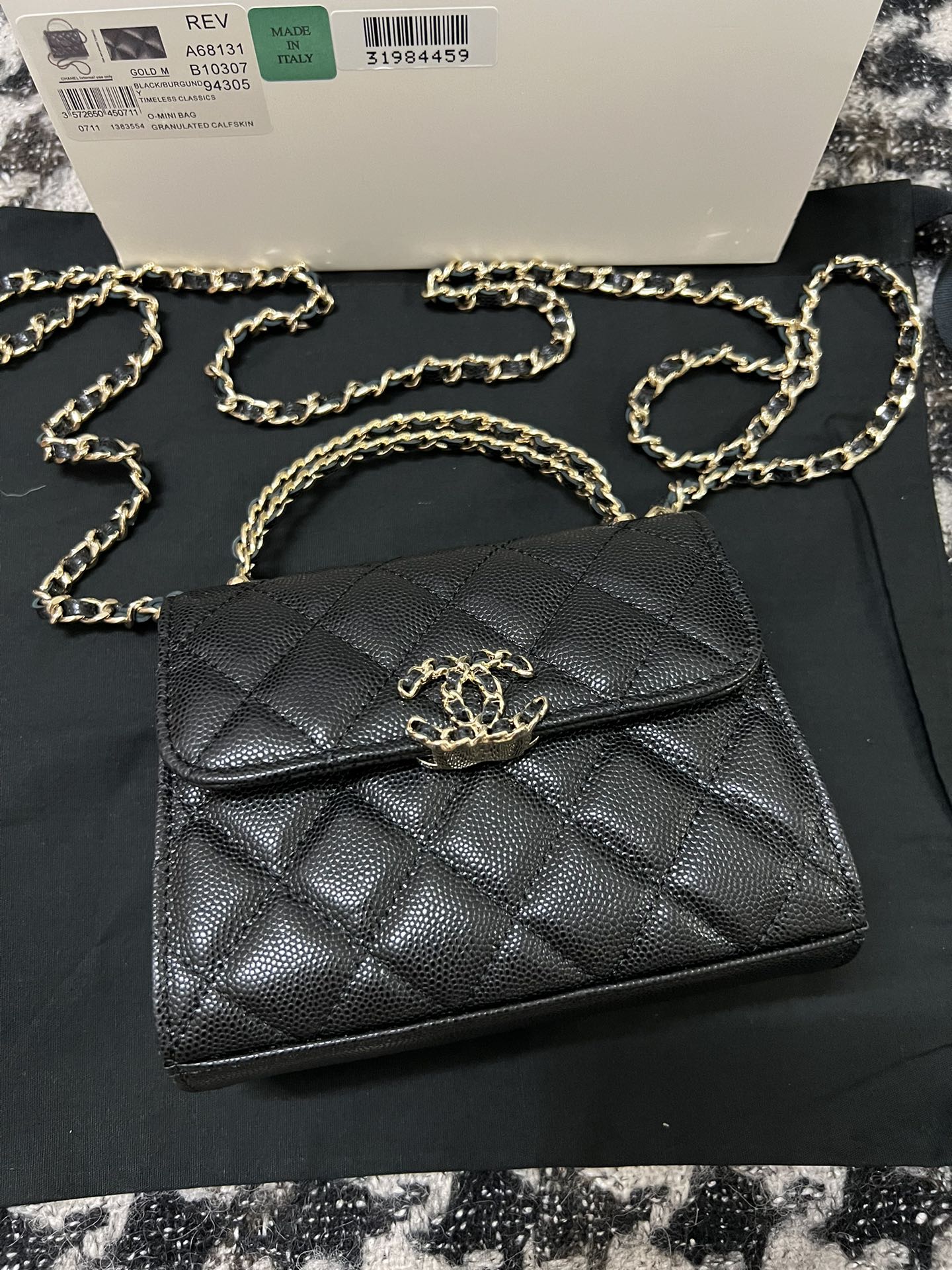 Chanel 23P Small Kelly Top Handle Handbag Black