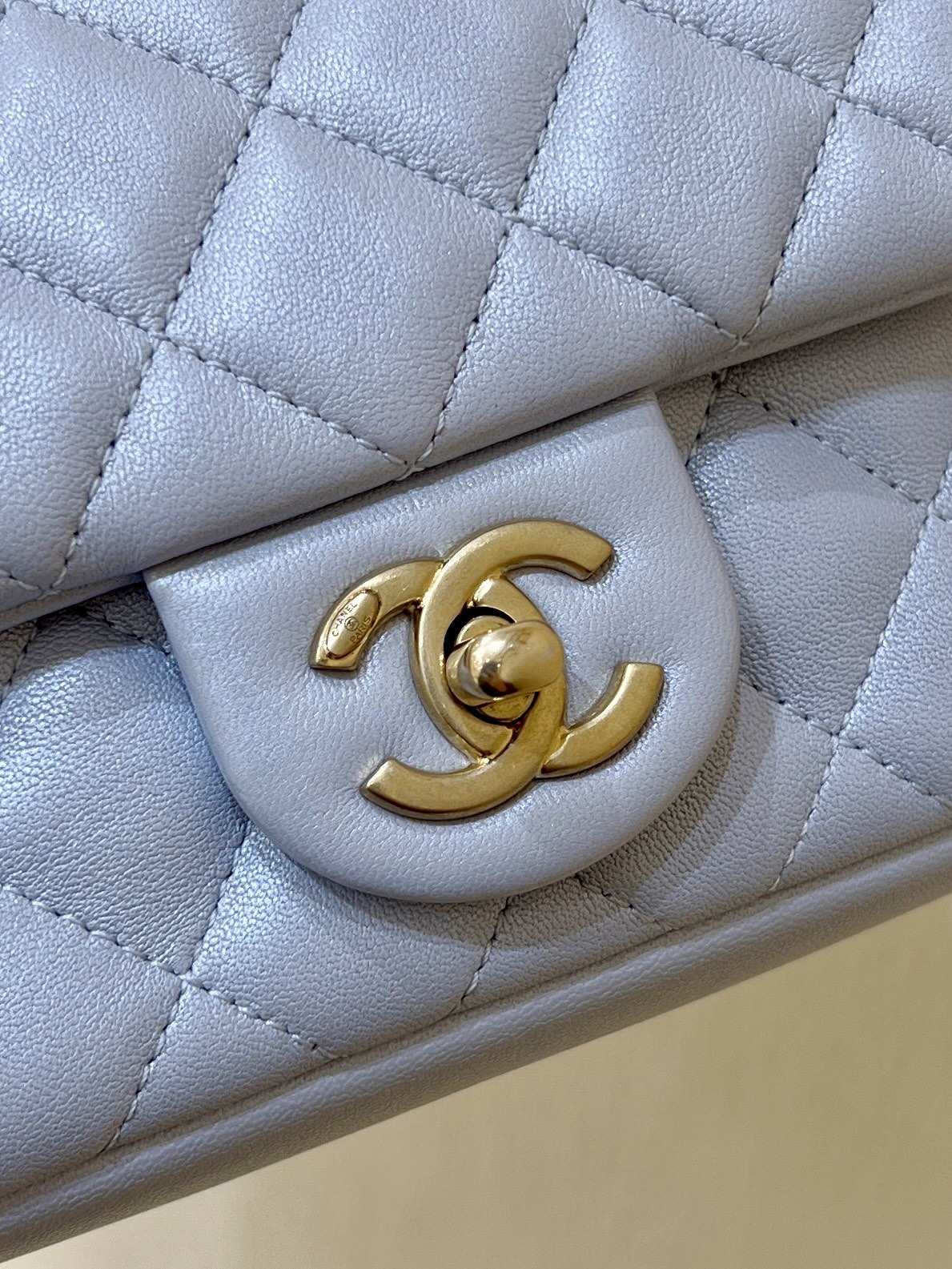 Chanel 24P AS4384 Blue Lambskin