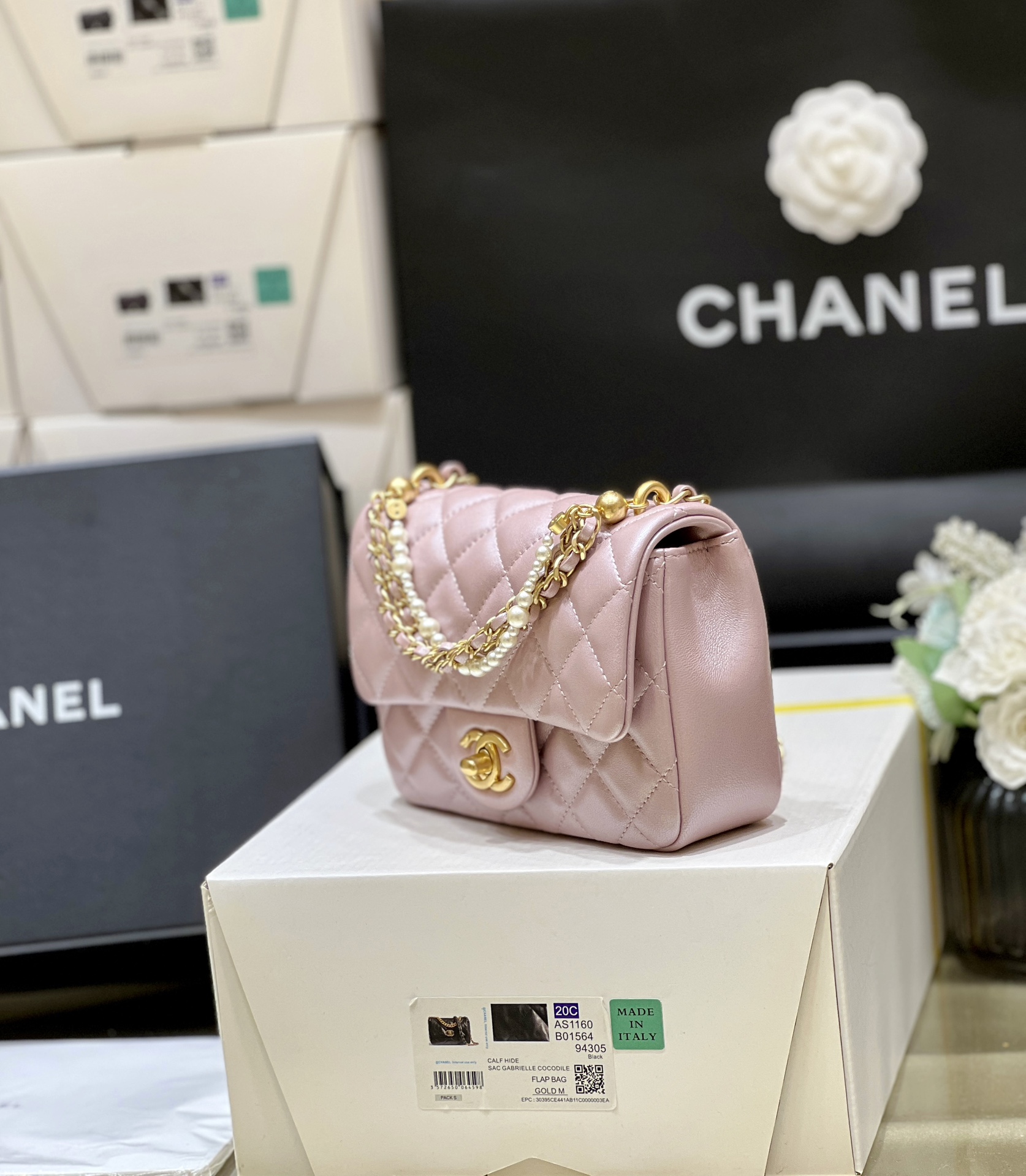 Chanel 24P AS4384 Pink Lambskin