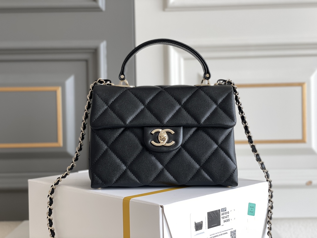 Chanel 24P Top Handle bag Original Haas Leather