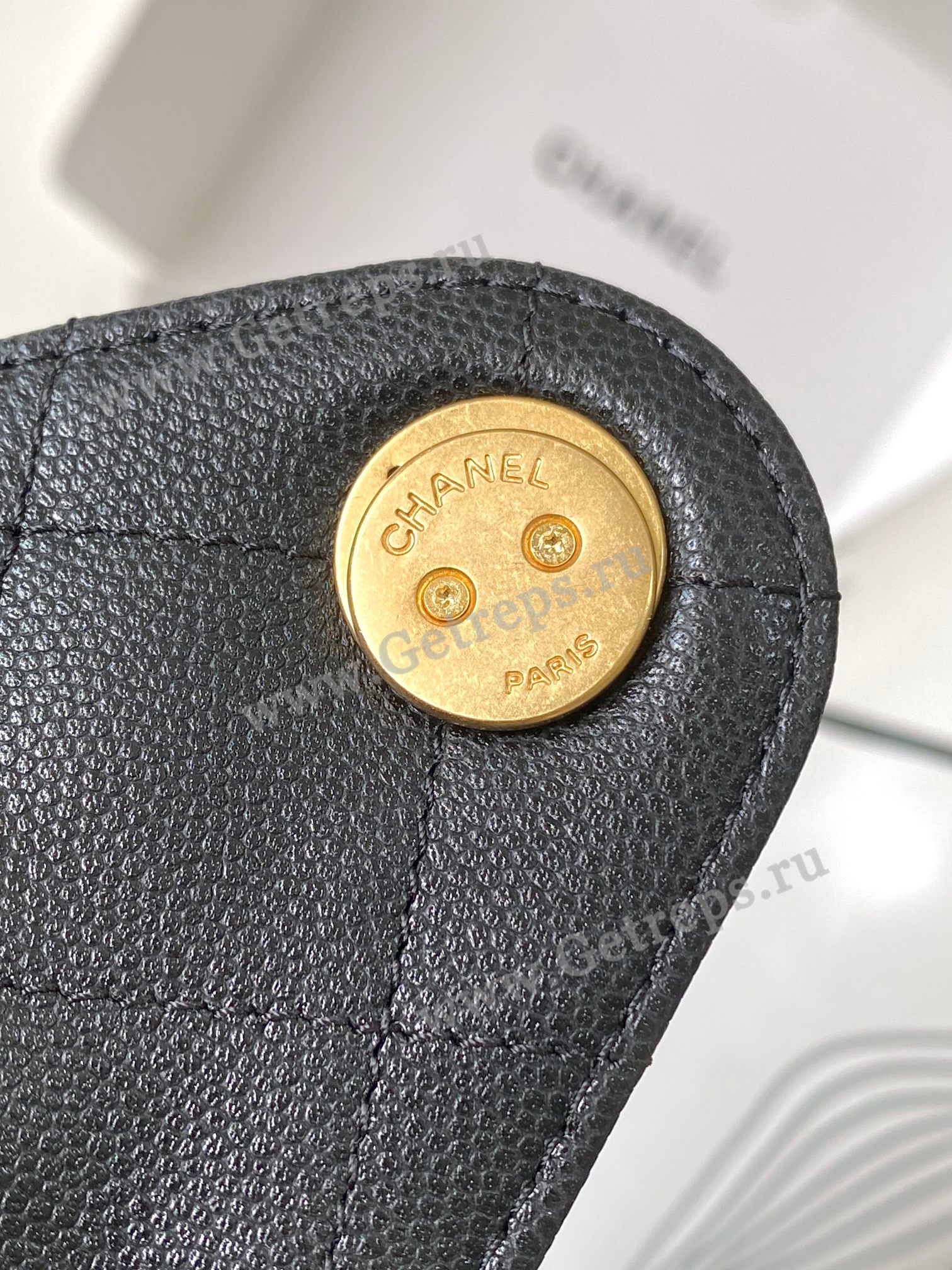 Chanel 25 Hobo Handbag Black Caviar with Gold Hardware
