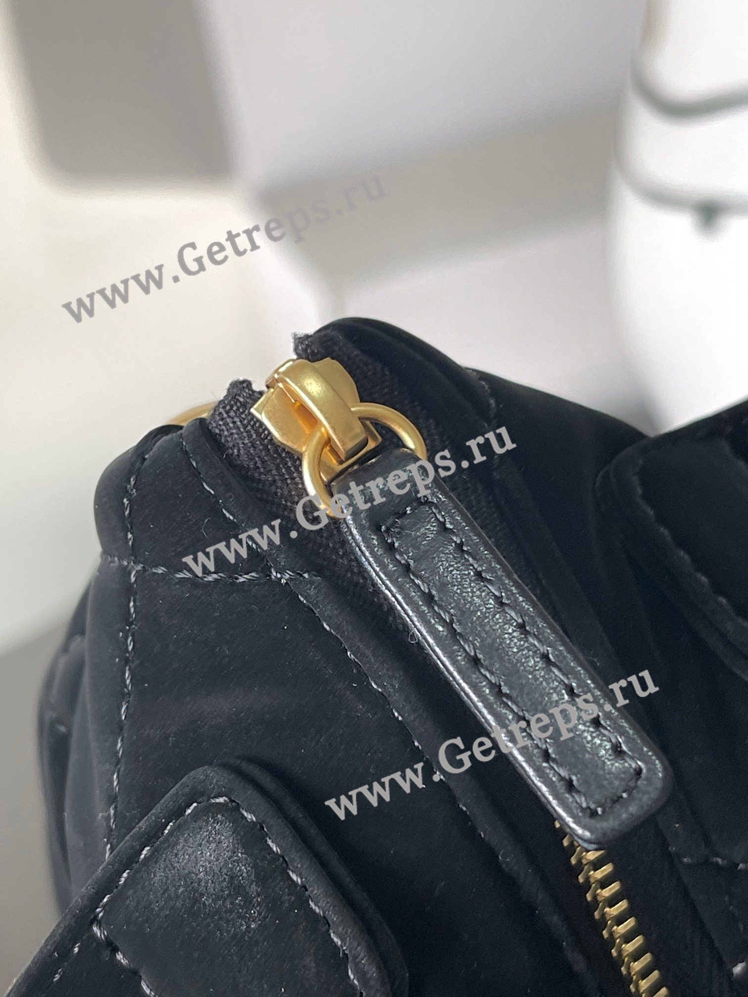 Chanel 25K Mini Bow Bag Velvet-effect Black